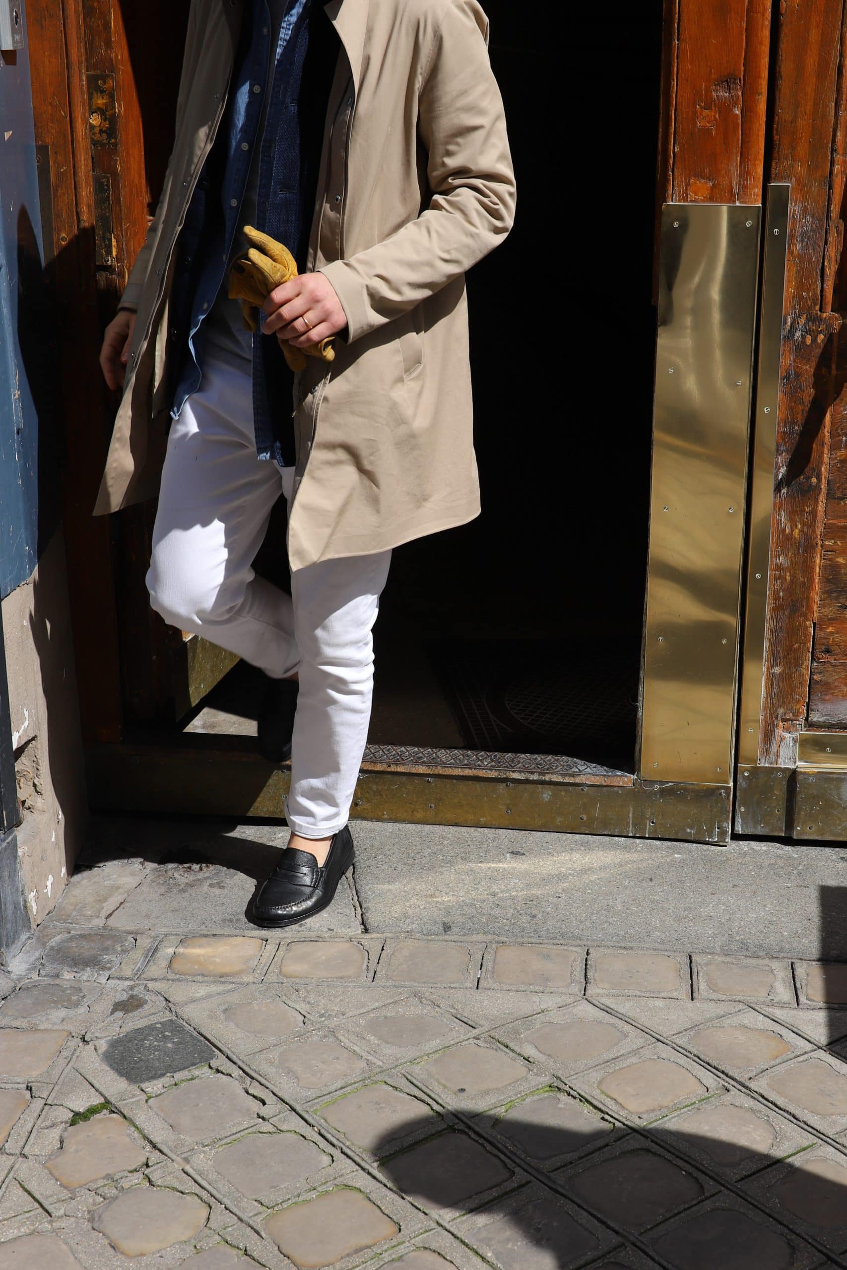 Malfroid Vauban mocassin cuir grainé noir