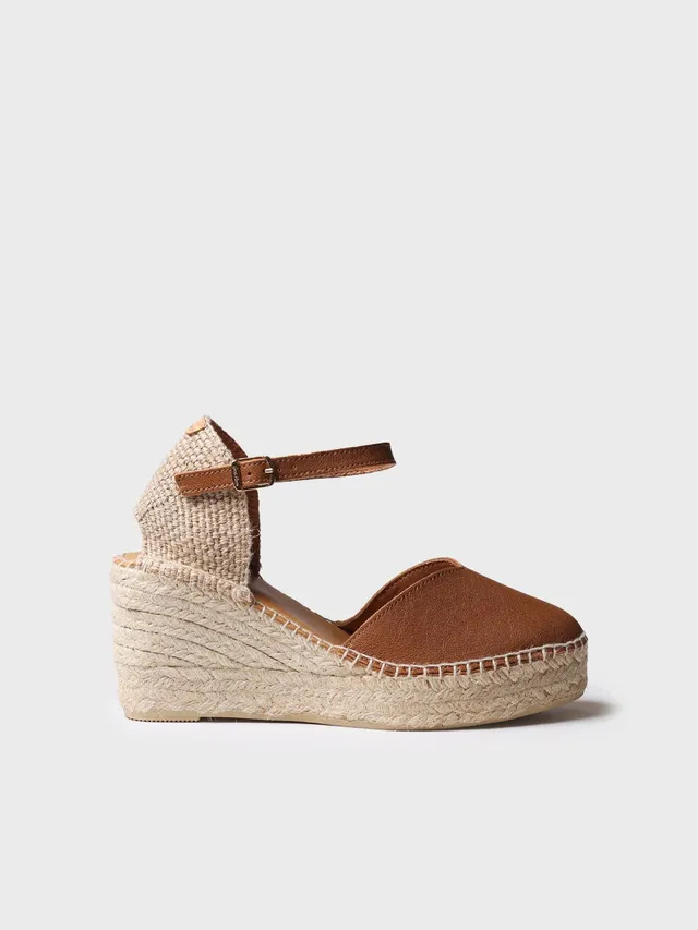Toni Pons Magda-P espadrille compensée cuir 7,5 cm