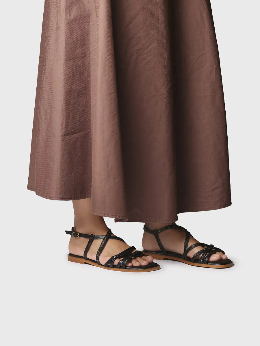 Toni Pons Bergen sandales cuir femme plates cloutées