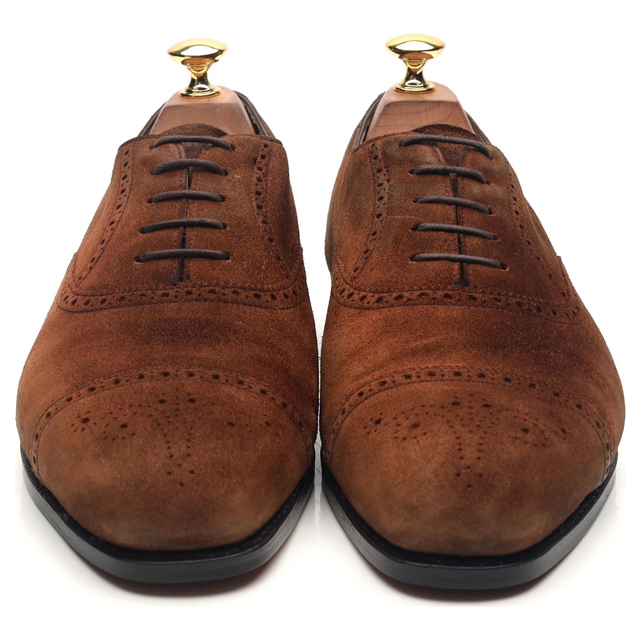Edward Green Asquith oxford daim marron 9.5