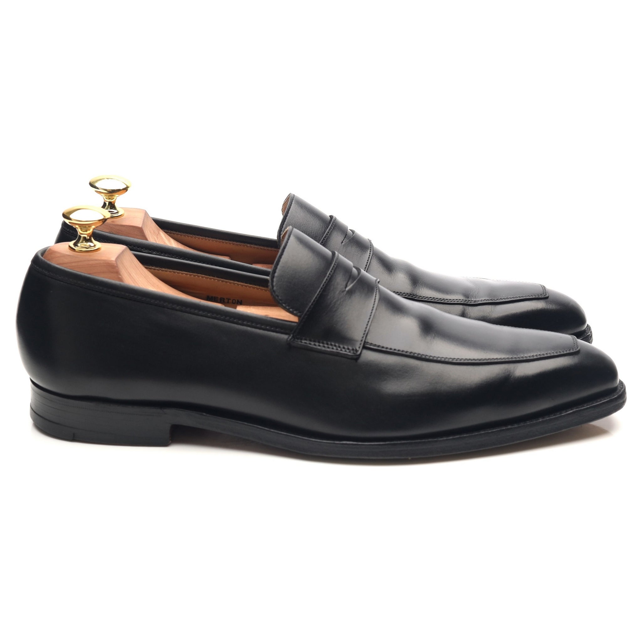 Crockett & Jones Merton mocassins cuir noir UK 8.5
