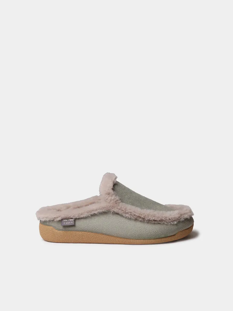 Toni Pons Munic-BD chausson mule femme tissu fourrure