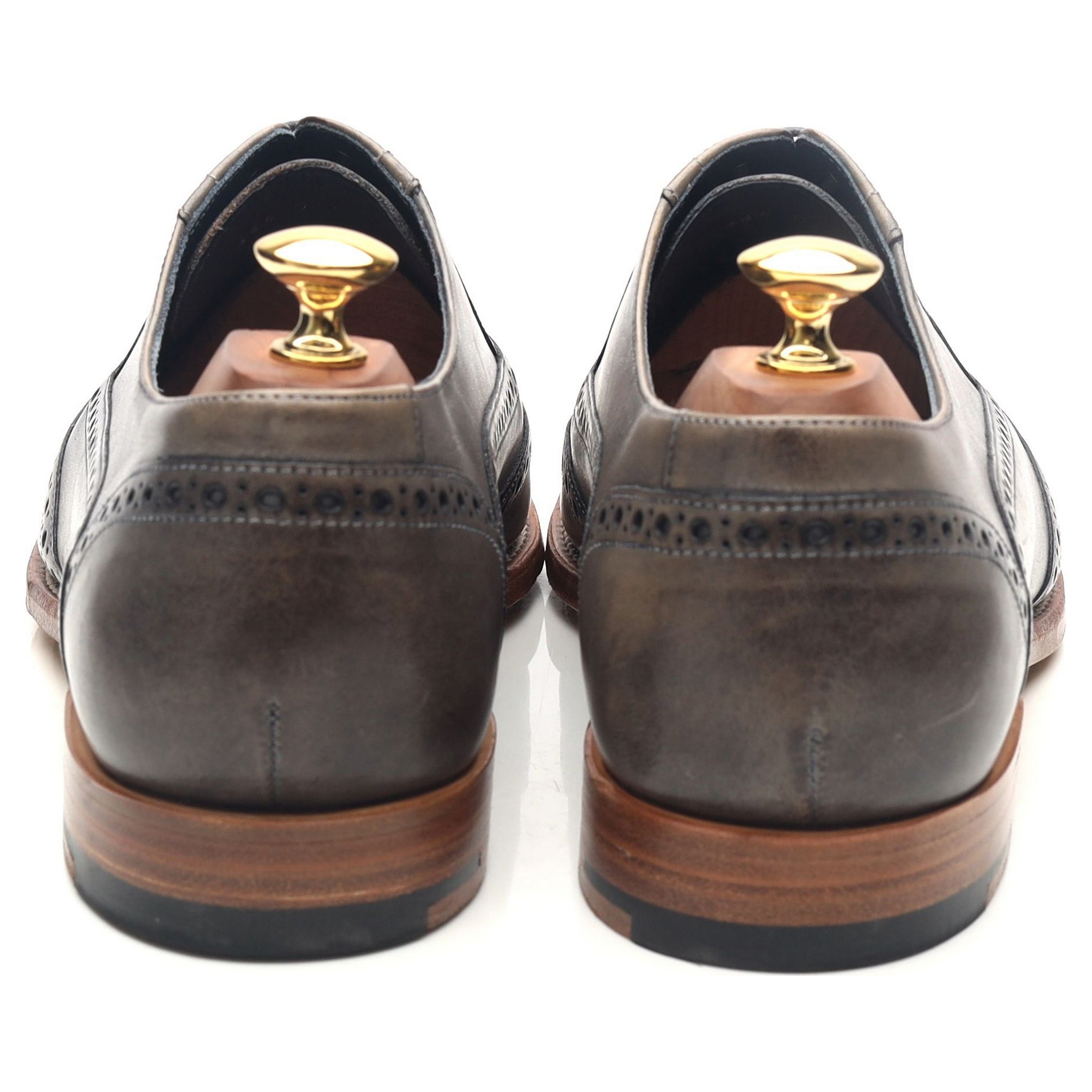 Barker Valiant brogues gris UK 9 cuir