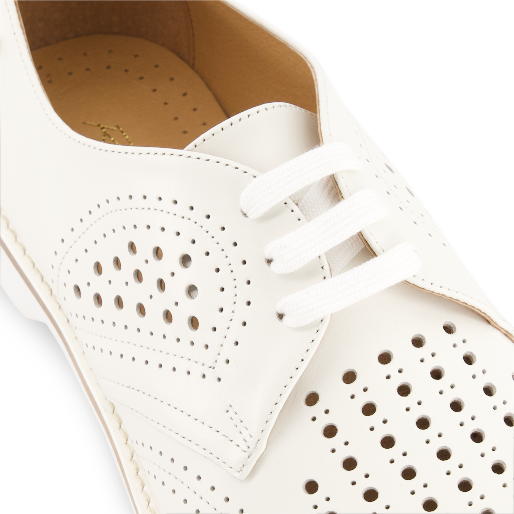 Rivieras 6000 derby cuir écru