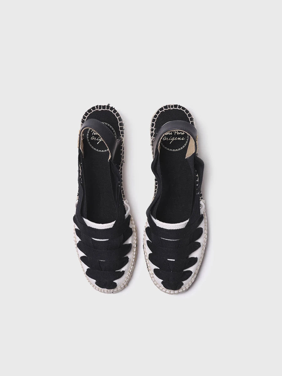 Toni Pons Tracy-CU espadrille compensée coton rubans