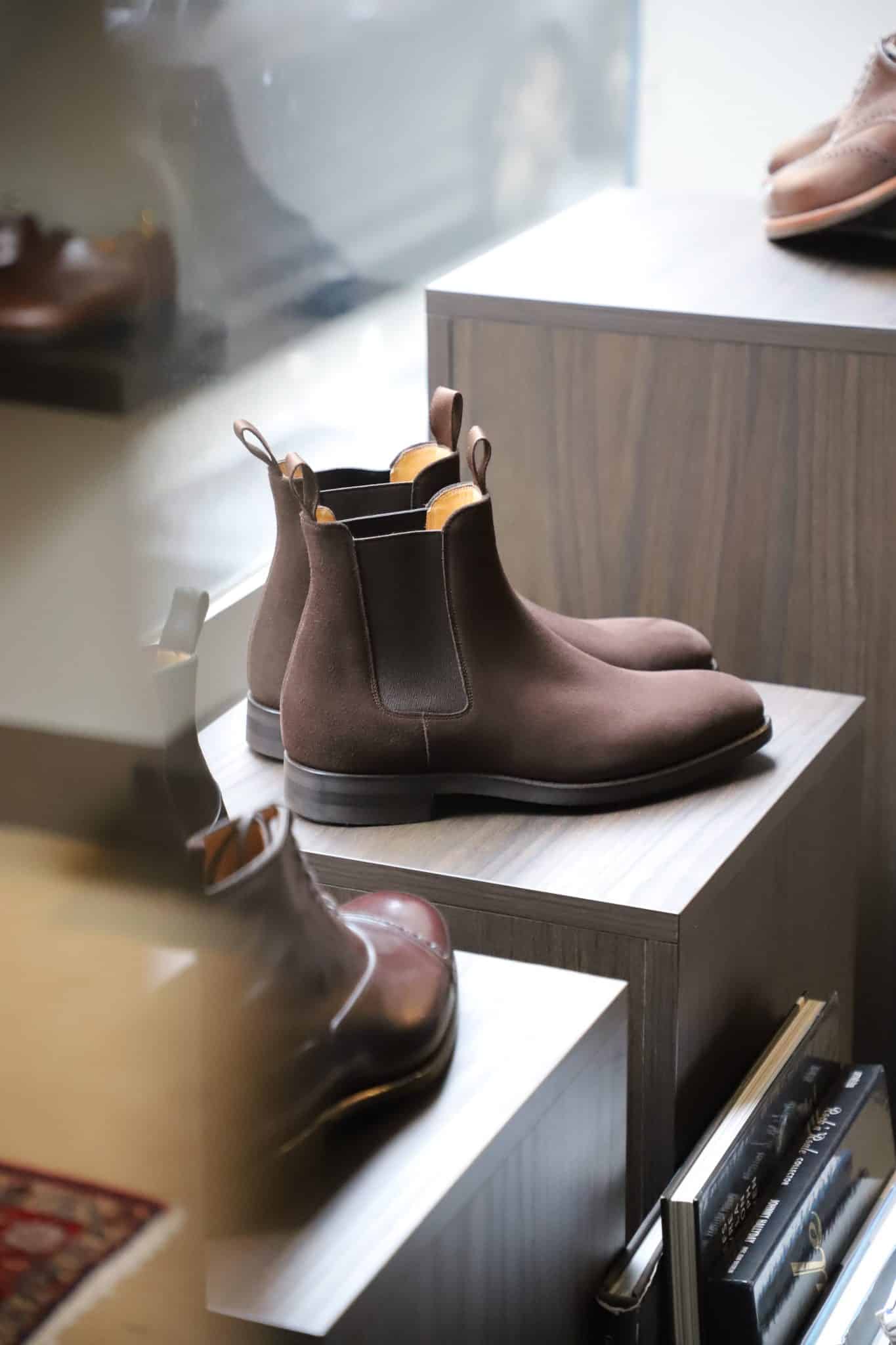 Malfroid Berrière boots chelsea daim cousu Goodyear