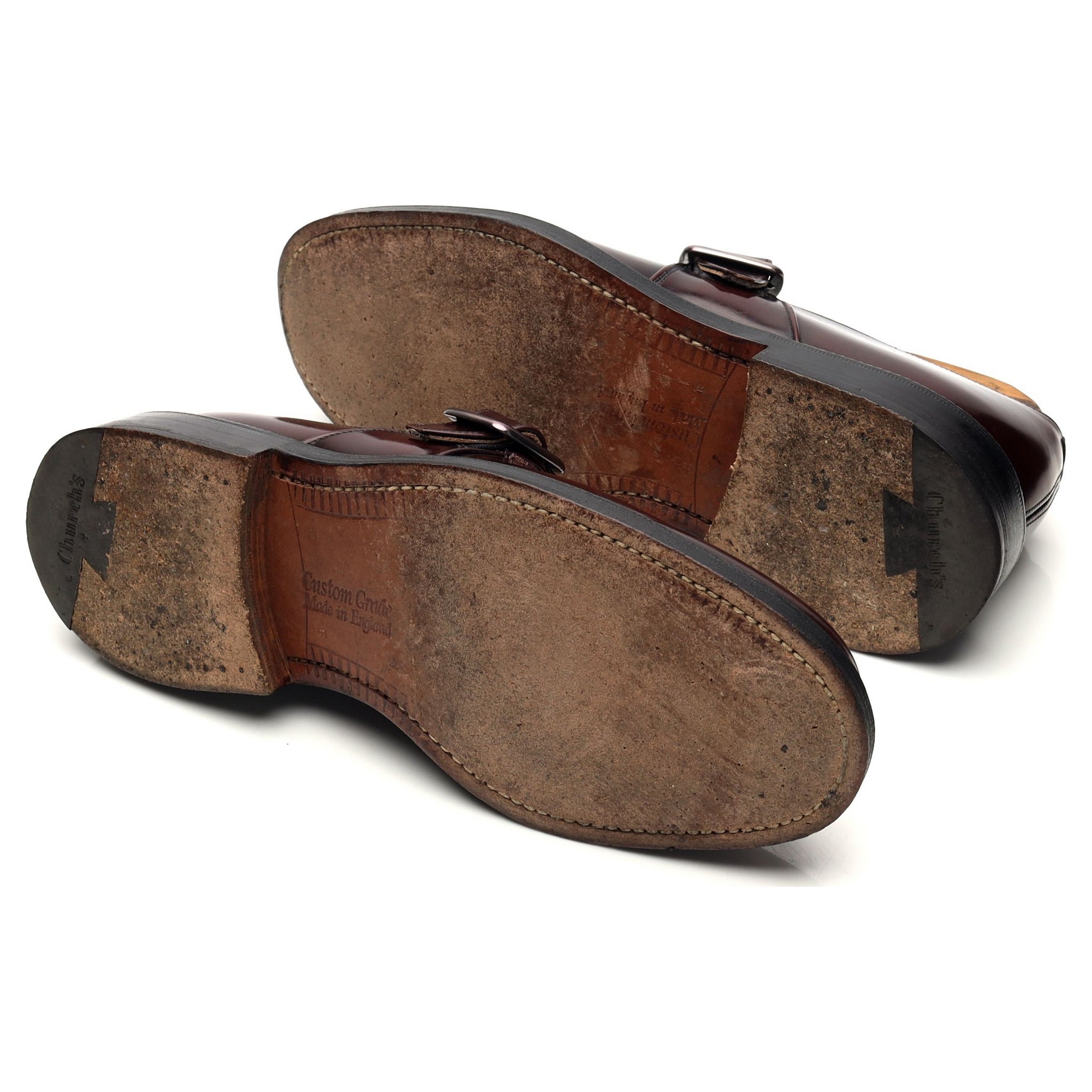 Church's Wrexham monk cuir bordeaux UK 6