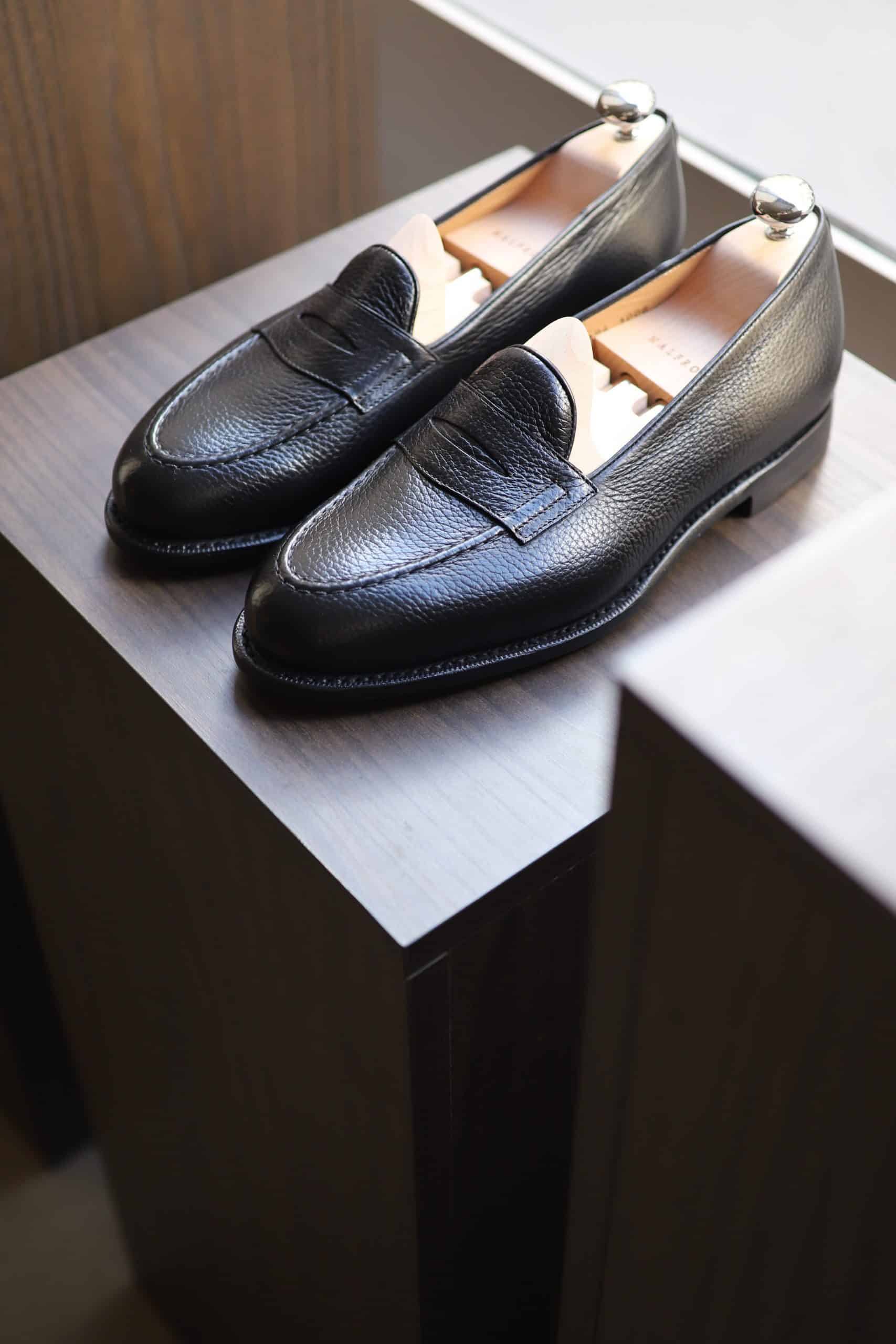 Malfroid Newport mocassin cuir grainé