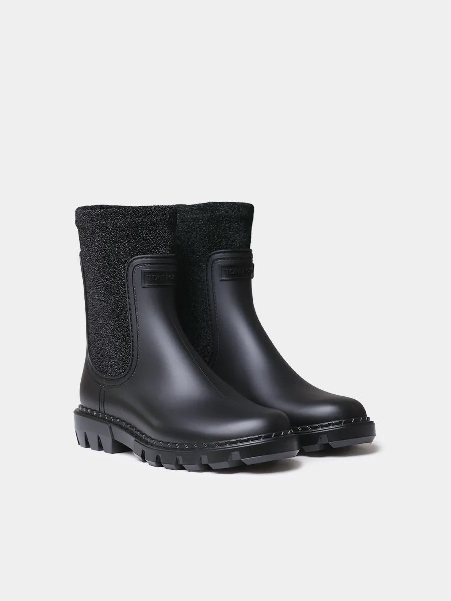 Toni Pons Coventry bottine de pluie femme chelsea noir