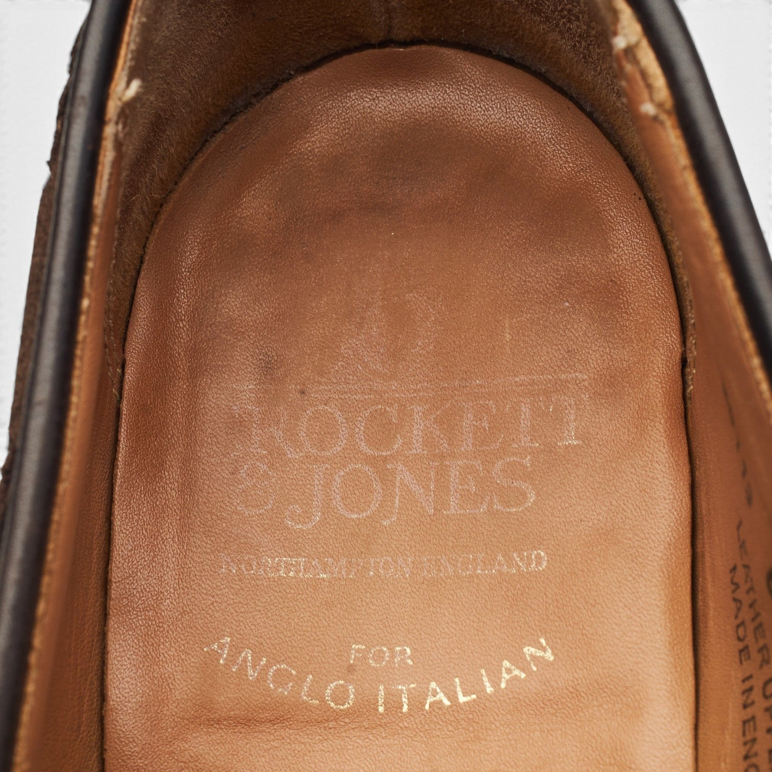 Crockett & Jones Studridge mocassin daim marron UK 6.5