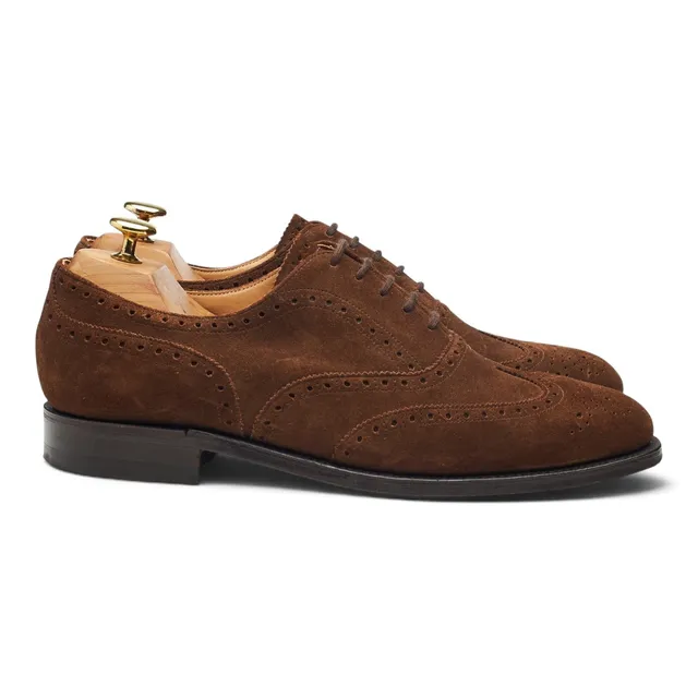 Cheaney brogues oxford daim marron tabac 8 UK
