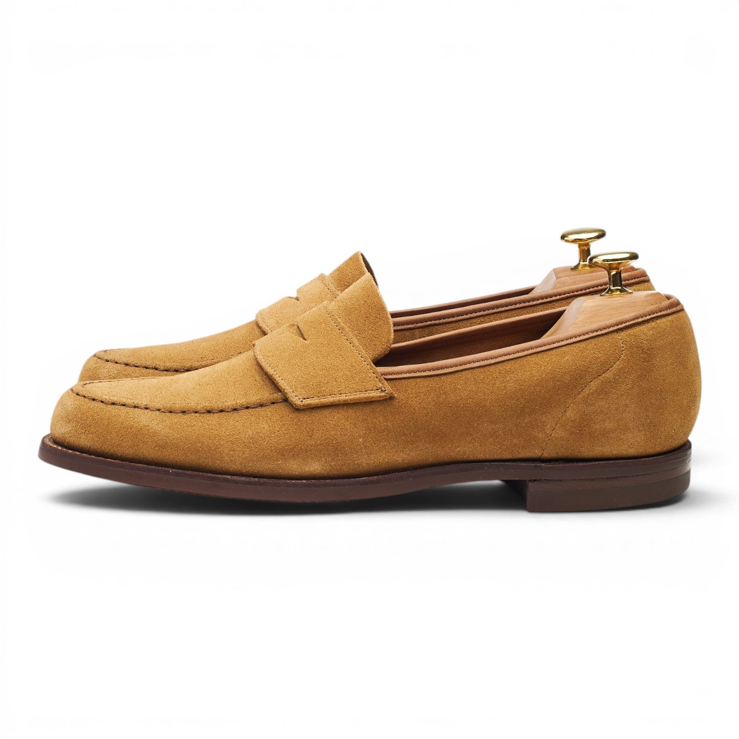 Crockett & Jones Harvard 2 mocassins daim marron UK 8