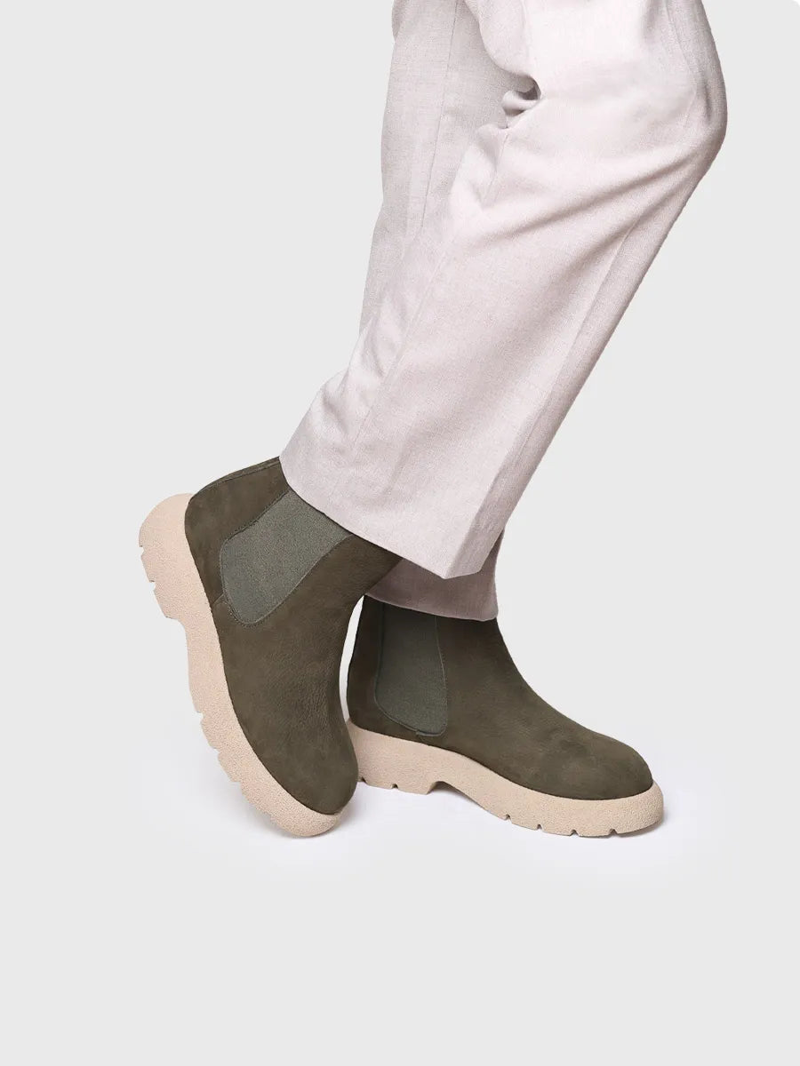 Toni Pons Davinia bottines nubuck kaki 4,5 cm