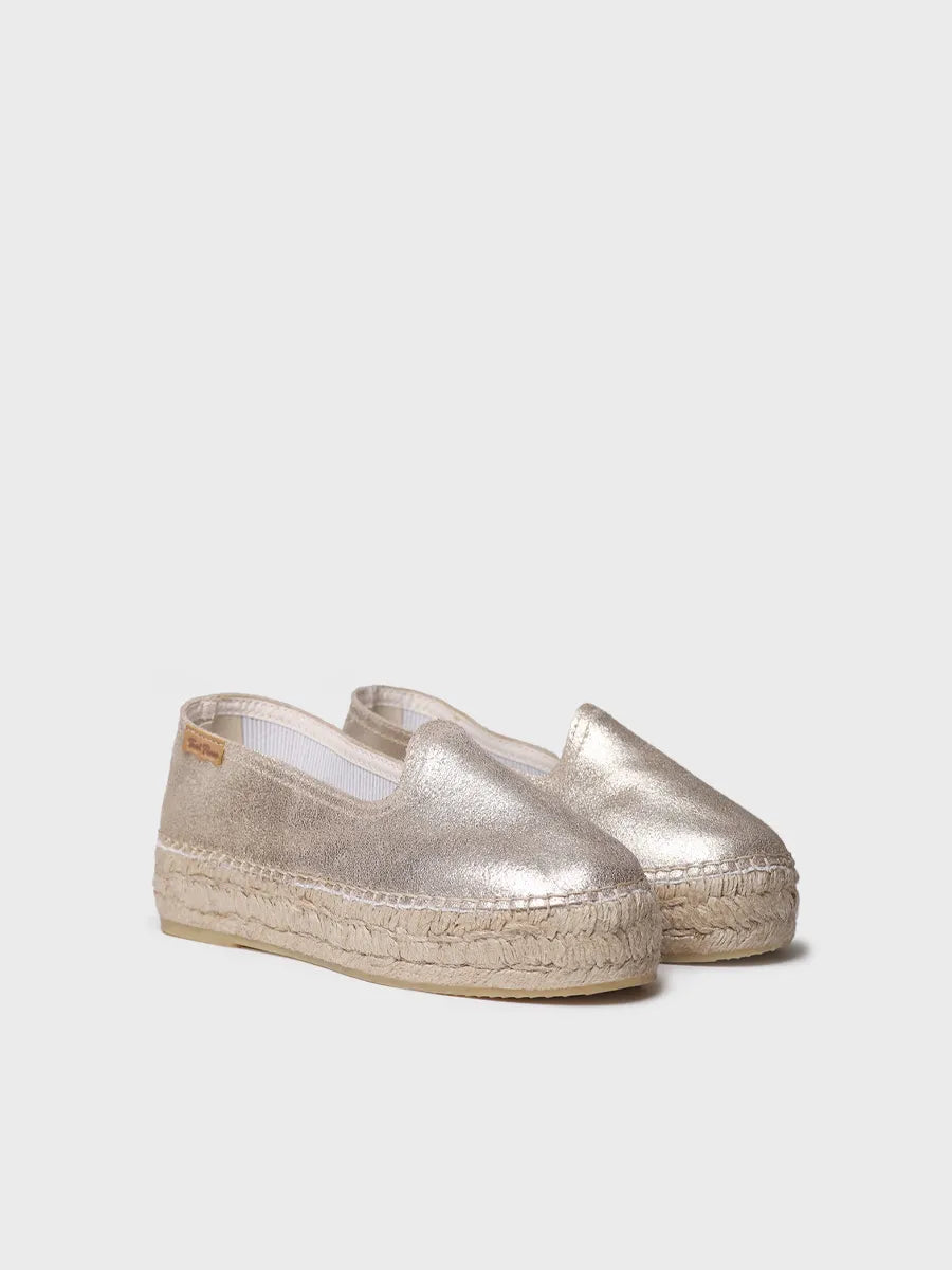 Toni Pons Keira espadrille suède champagne 3,5 cm