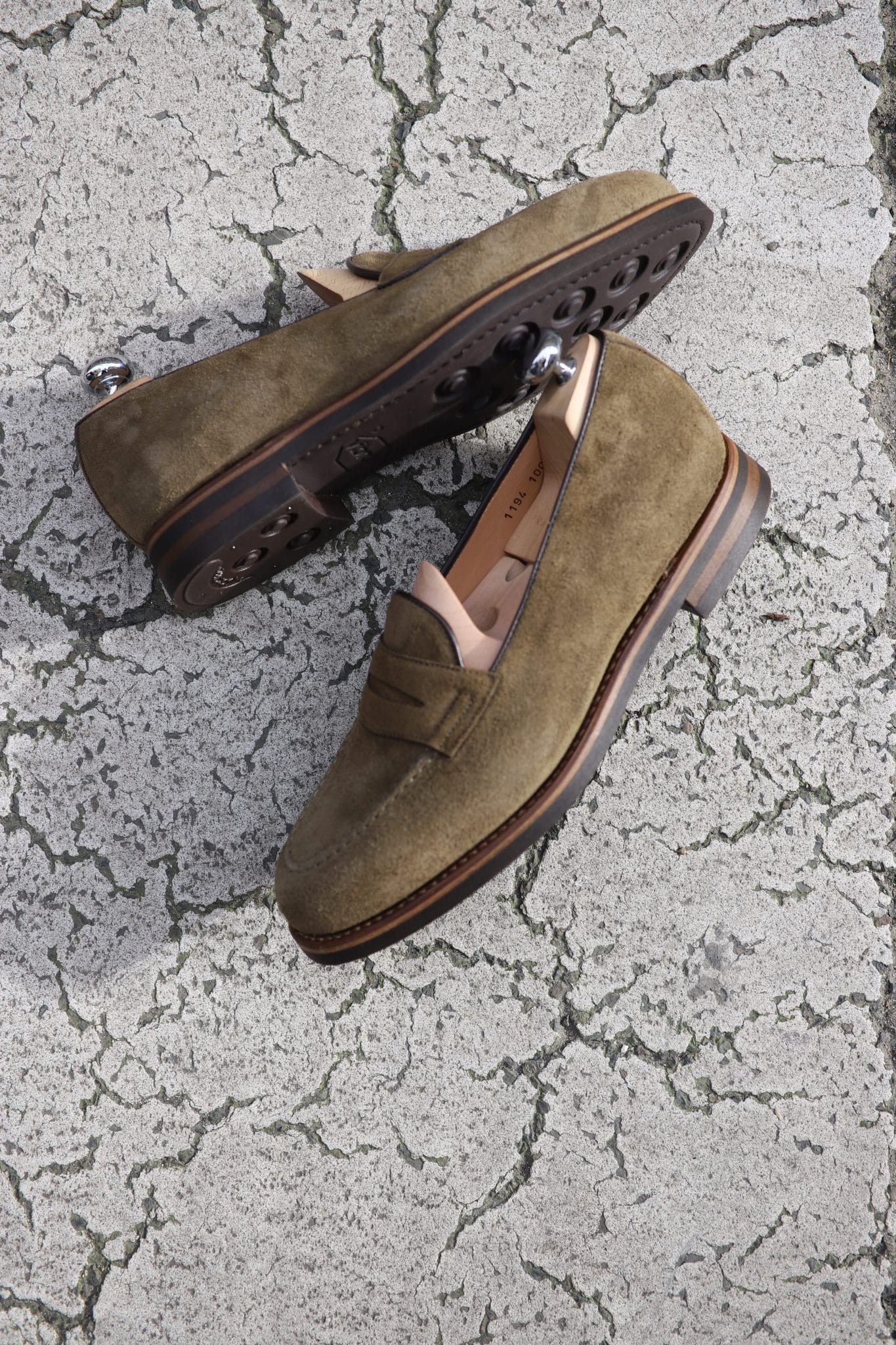 Malfroid Newport mocassin penny veau velours