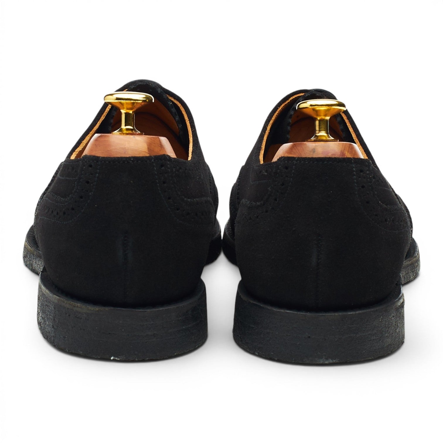 Loake Oxford Brogue chaussures daim noir 8,5