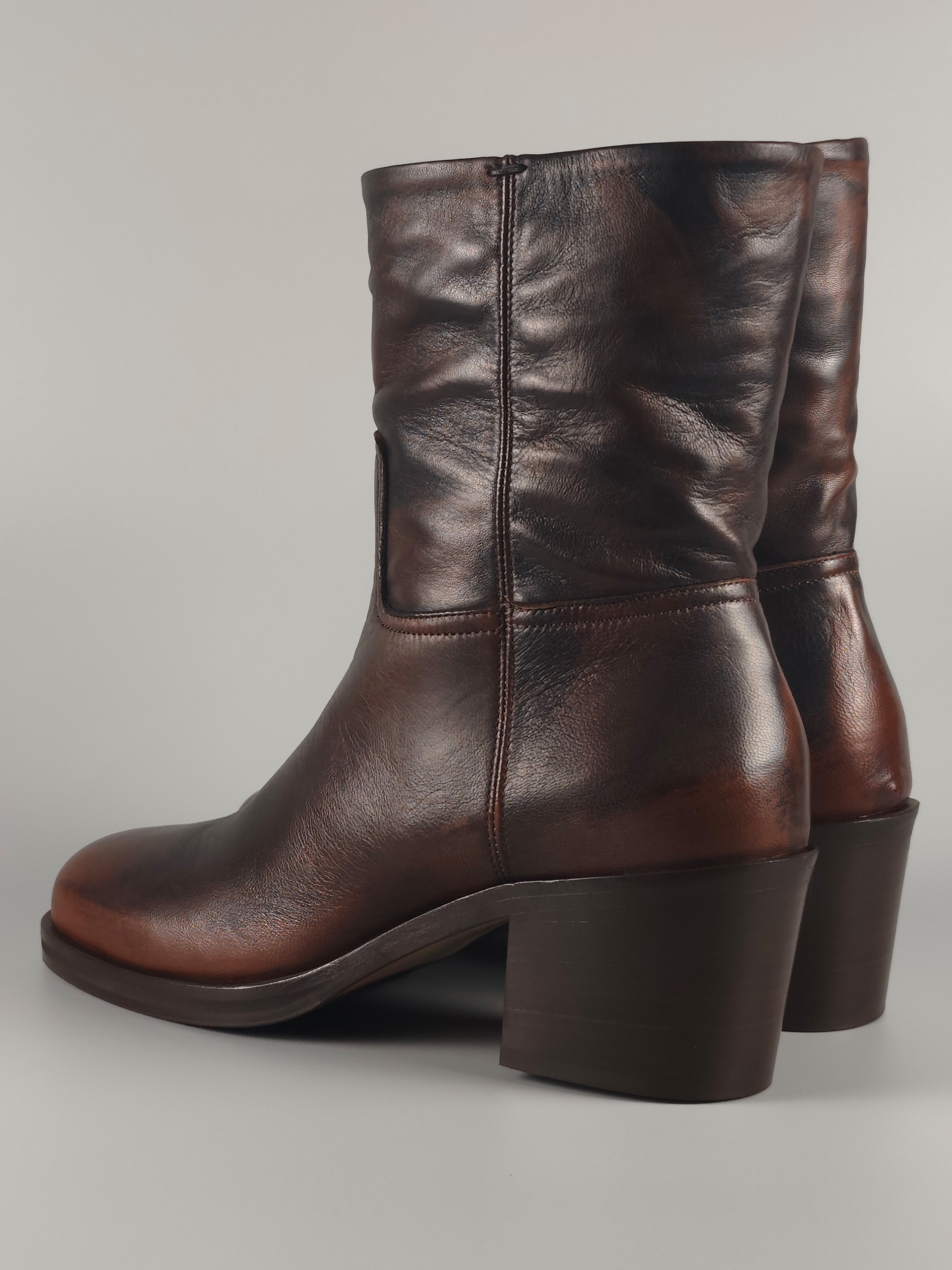 Lorena Paggi Glove bottines cuir noir dégradé
