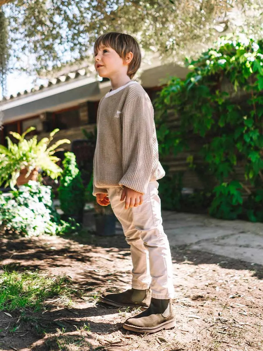 Toni Pons Cora-SY bottines enfant suède kaki