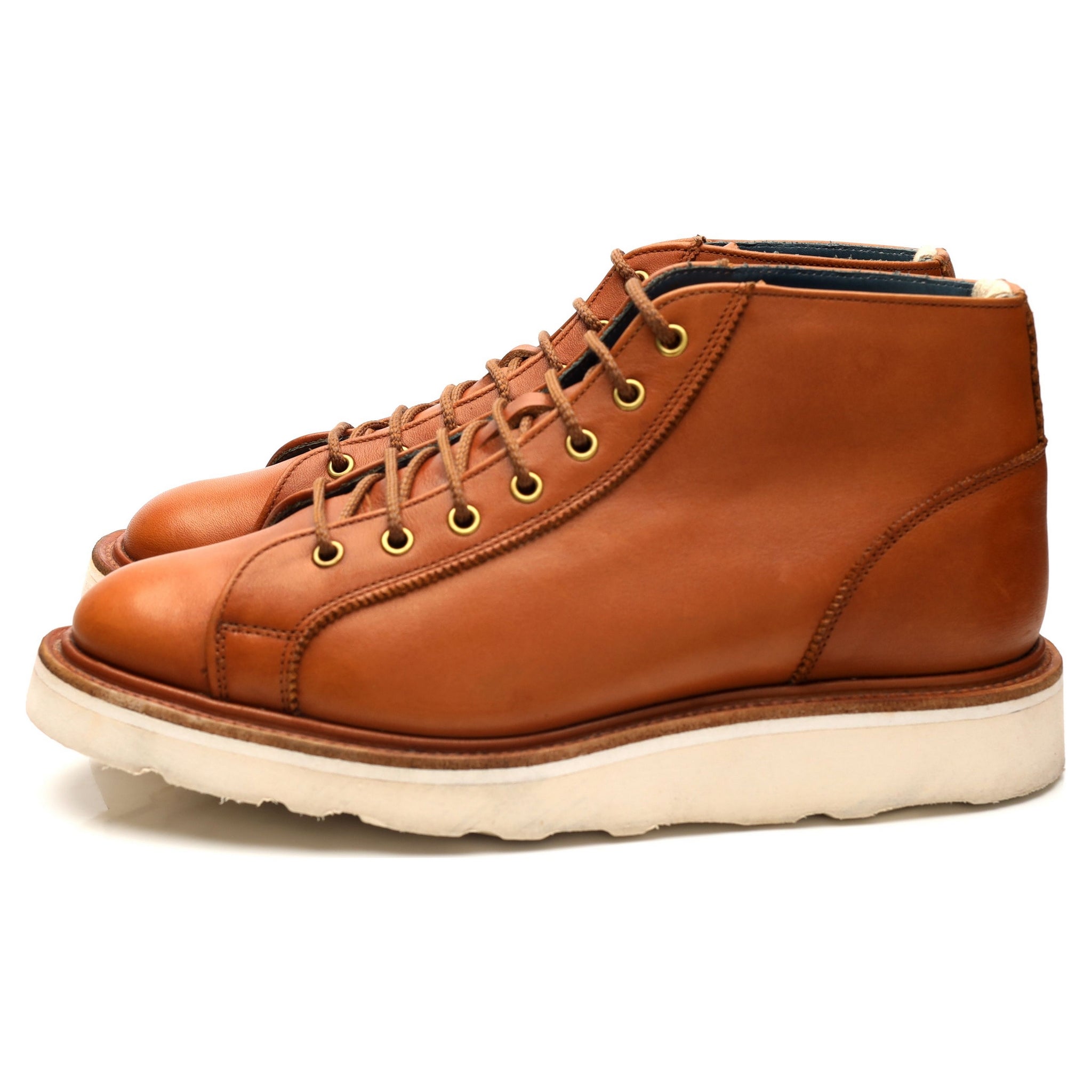 Trickers Ethan boots cuir marron clair UK 6,5 semelle confort