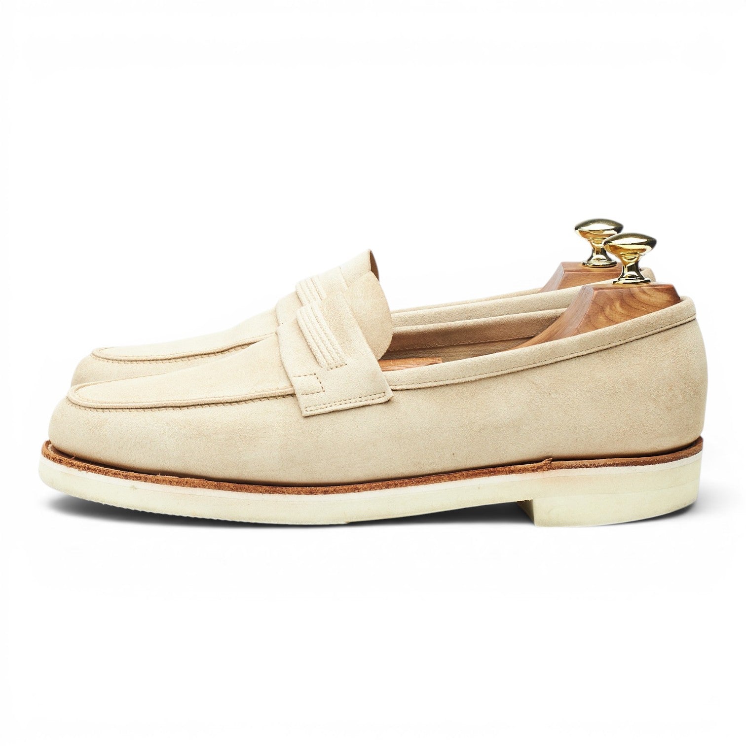 John Lobb Tore mocassins daim pierre pointure UK 7.5