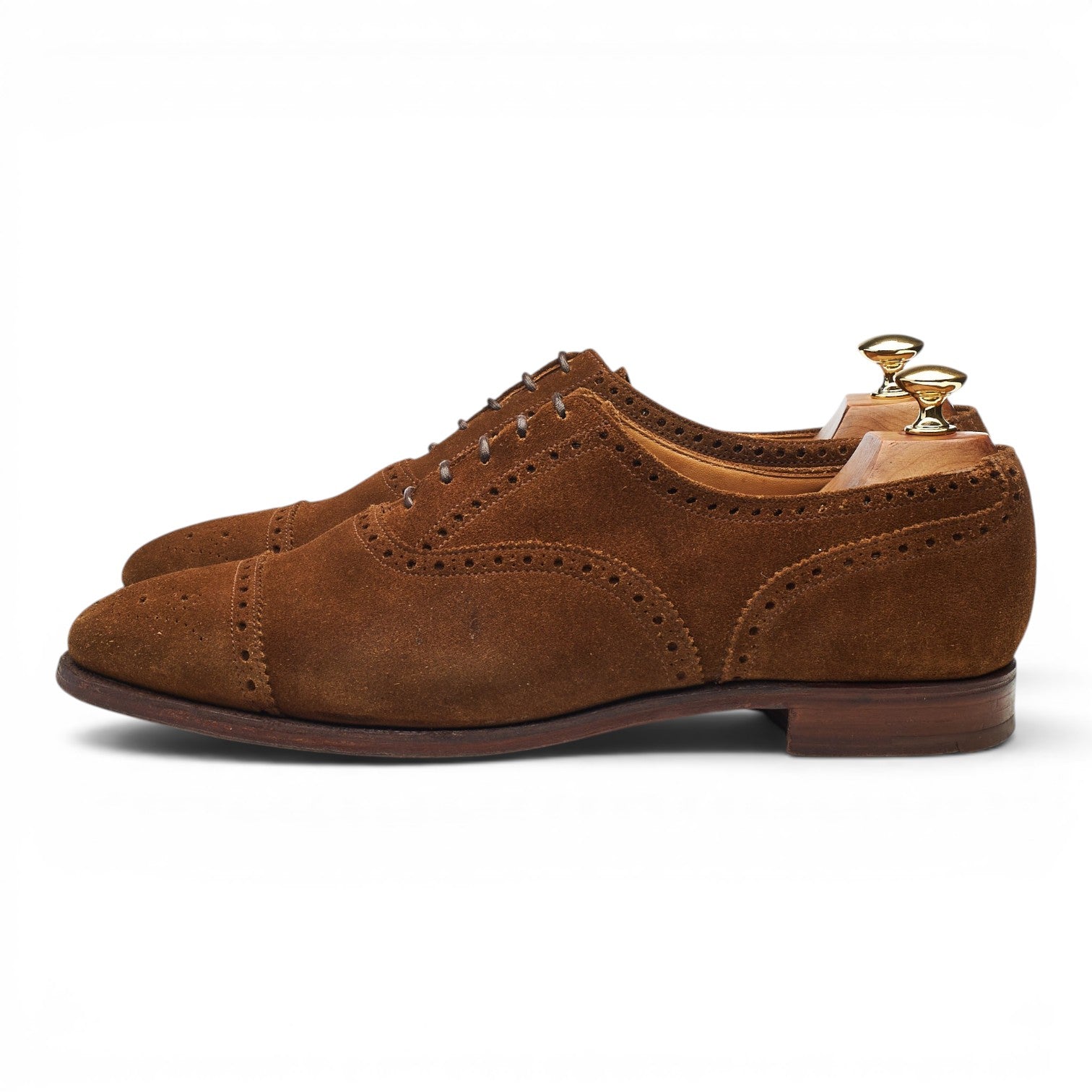 Shipton et Heneage Winchester richelieu suède marron UK 9