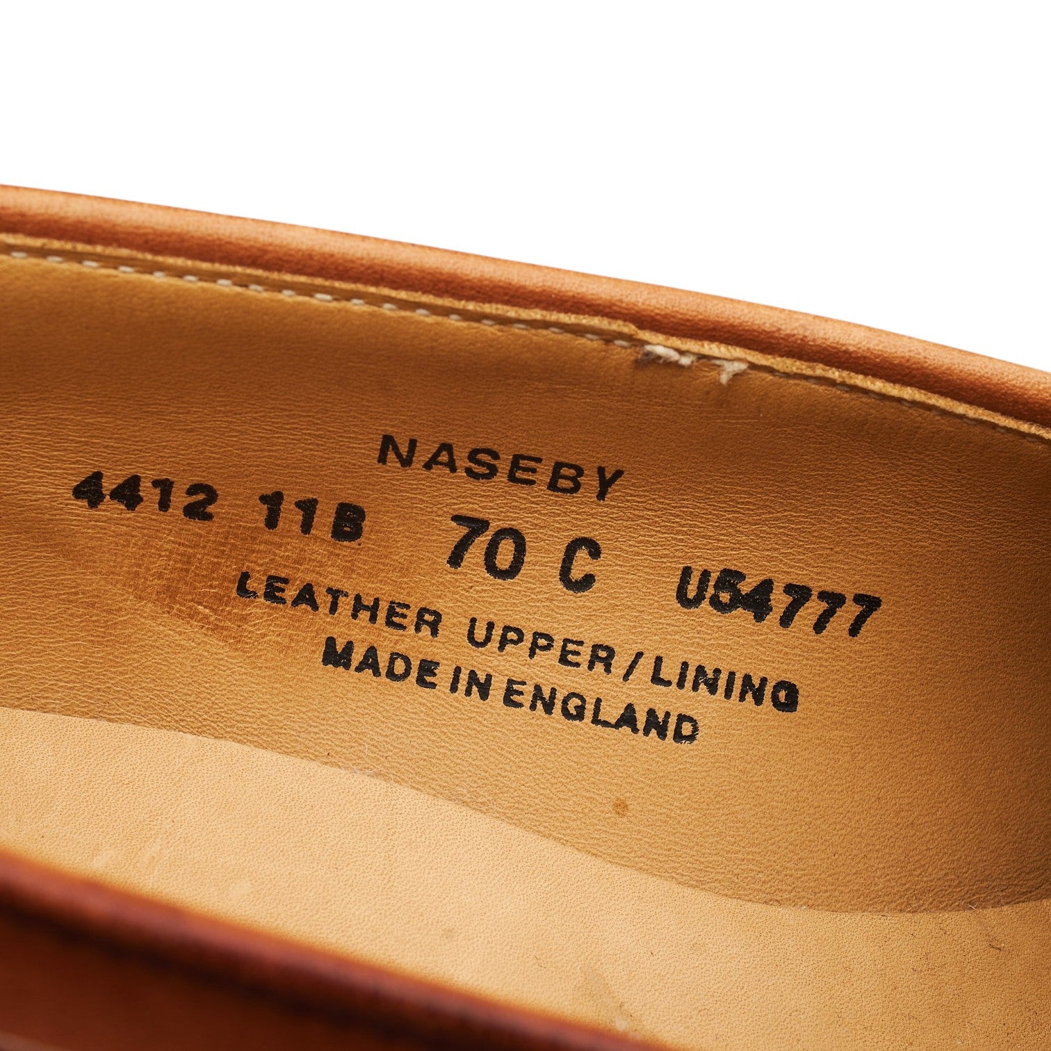 Crockett & Jones Naseby mocassins femme cuir camel pointure 5,5