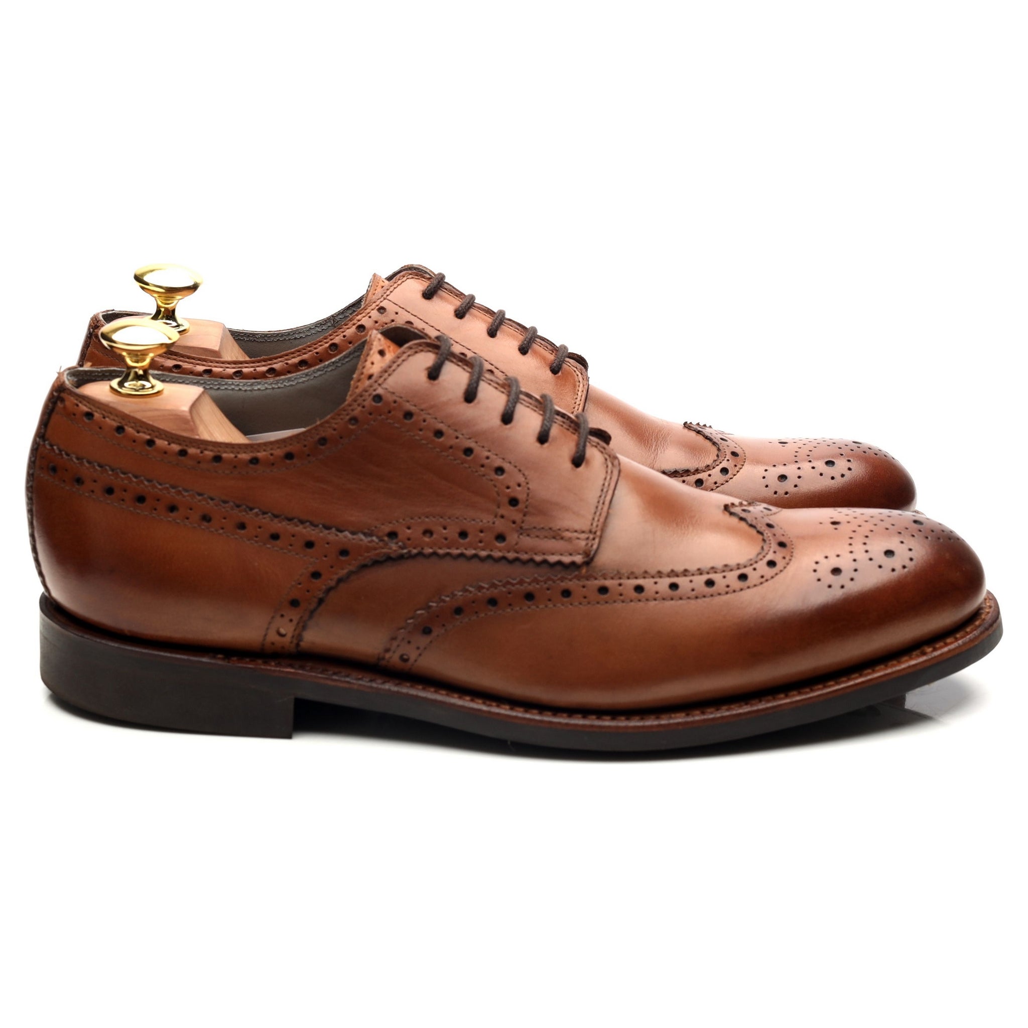Herring Bath derby cuir cognac UK 8