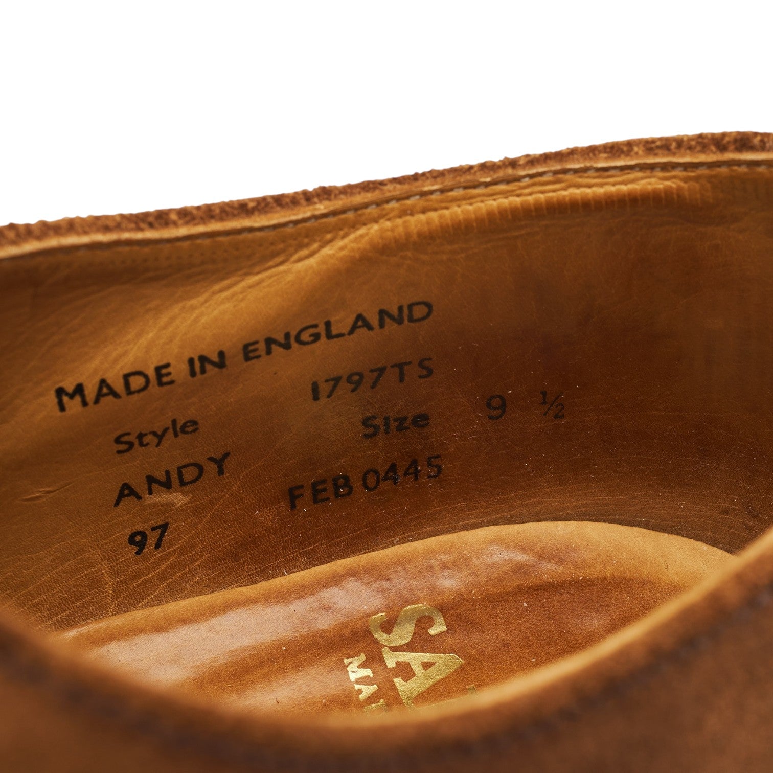 Sanders richelieu brogues suède sable pointure 9.5