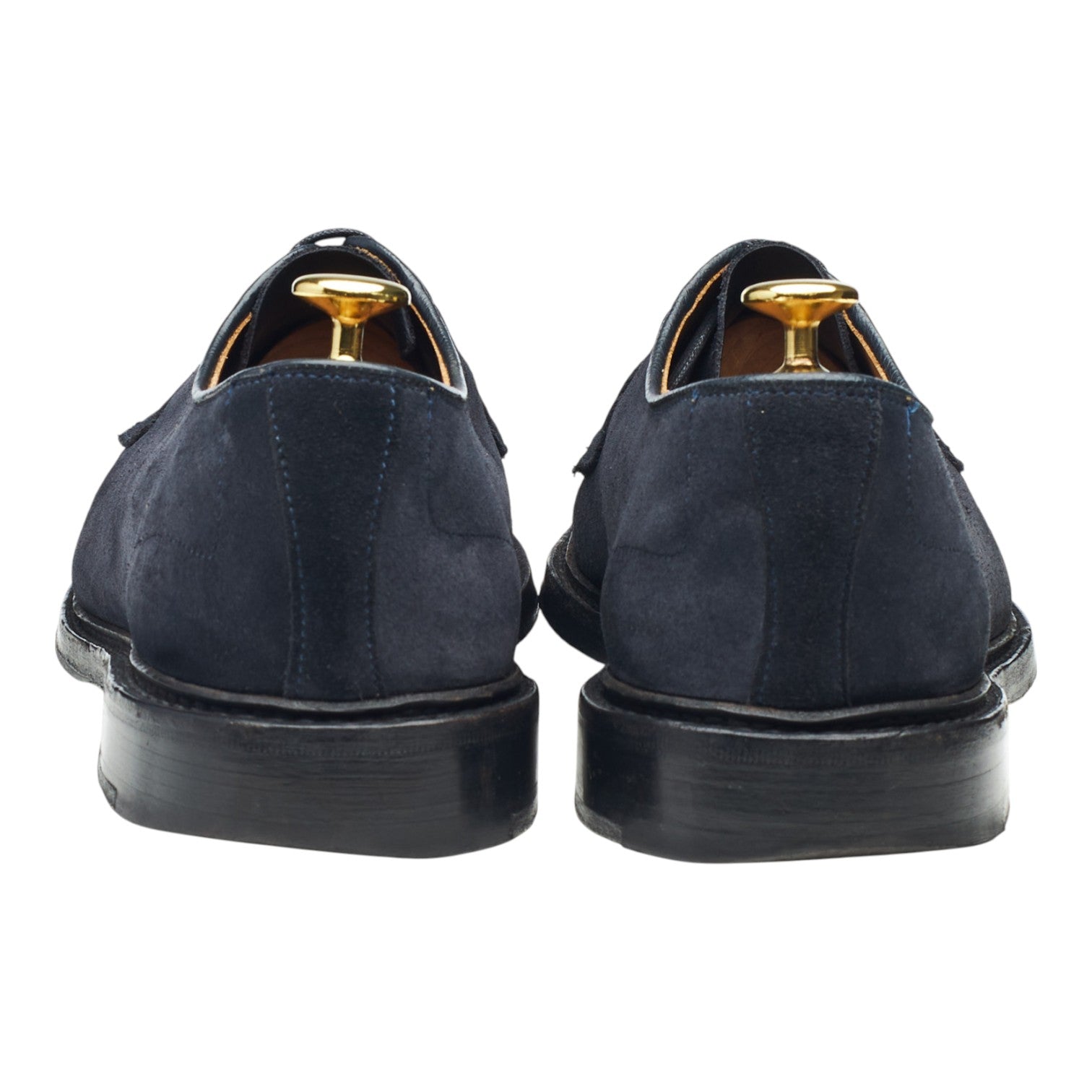 Tricker's Robert chaussures derby suède bleu UK 8.5