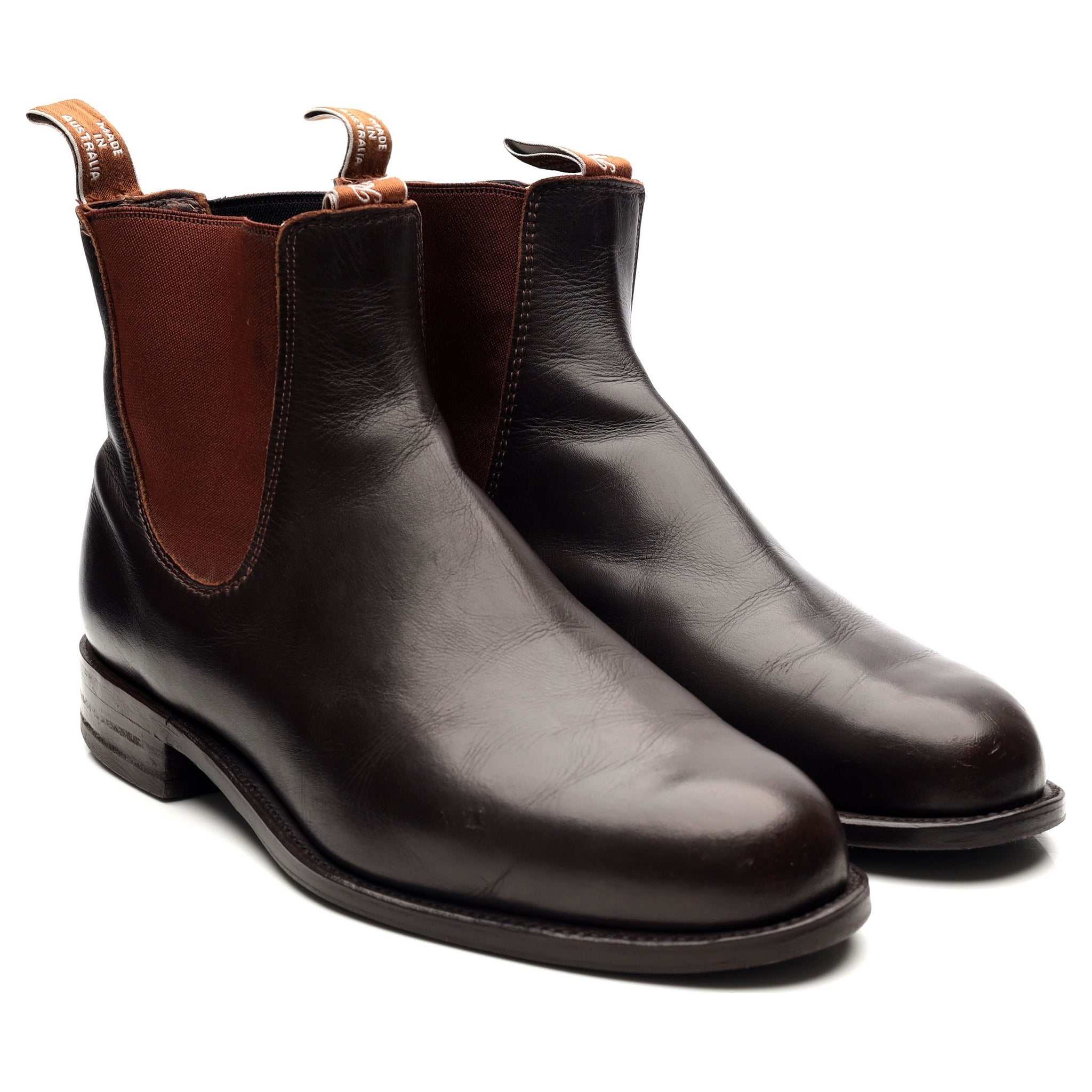 R.M. Williams Comfort Turnout chelsea cuir marron UK 9