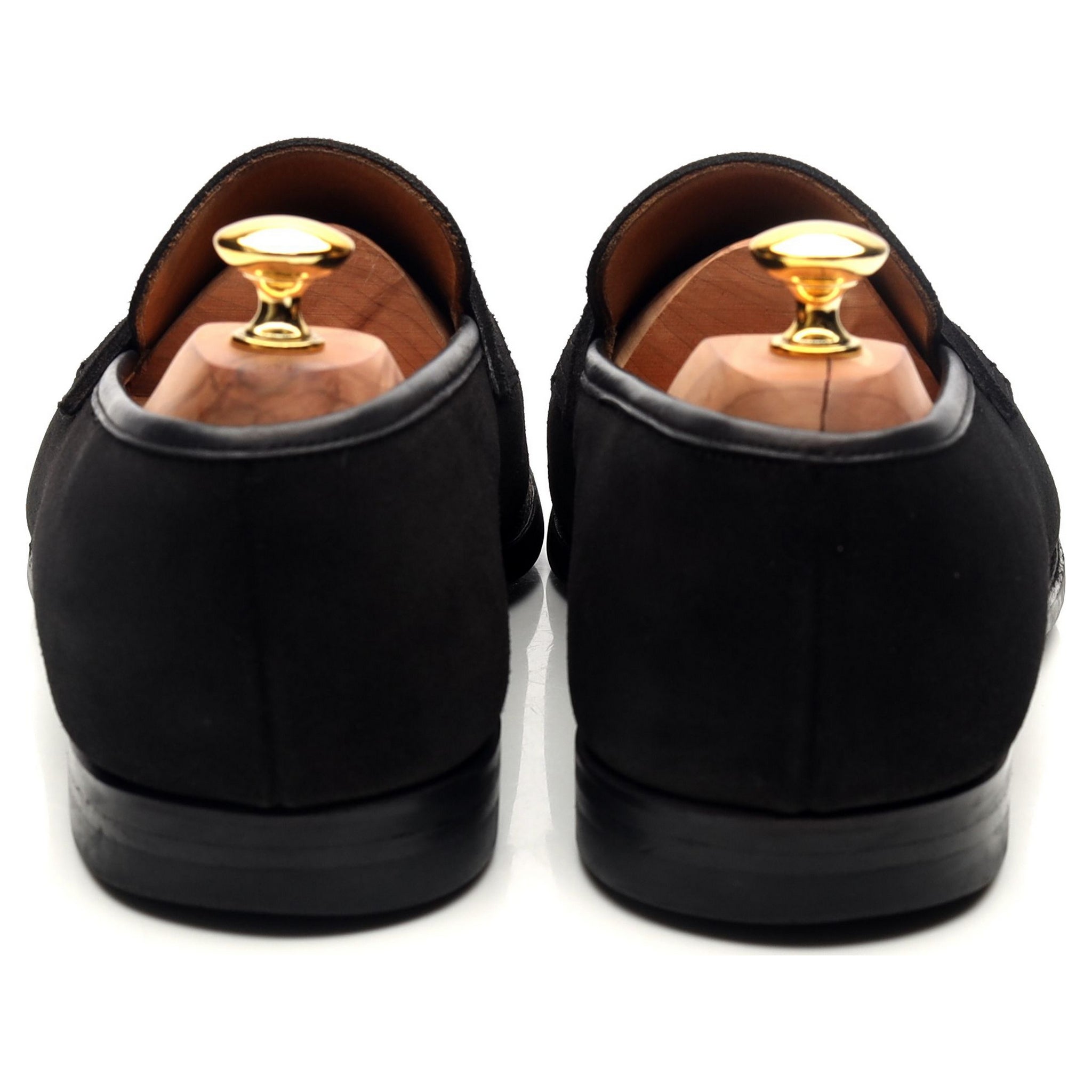 Crockett & Jones Sydney mocassins daim noir pointure UK 11