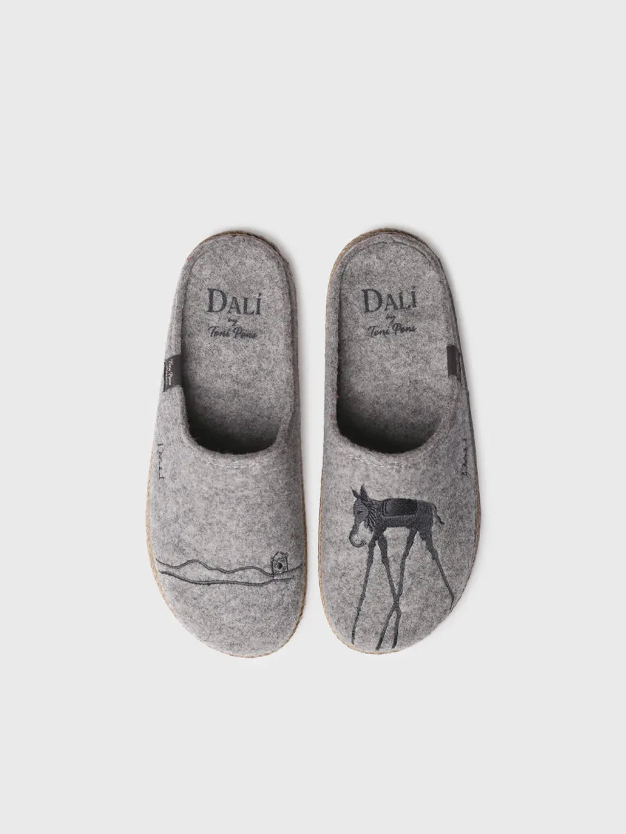 Toni Pons Fortalesa mules homme feutre gris Dali