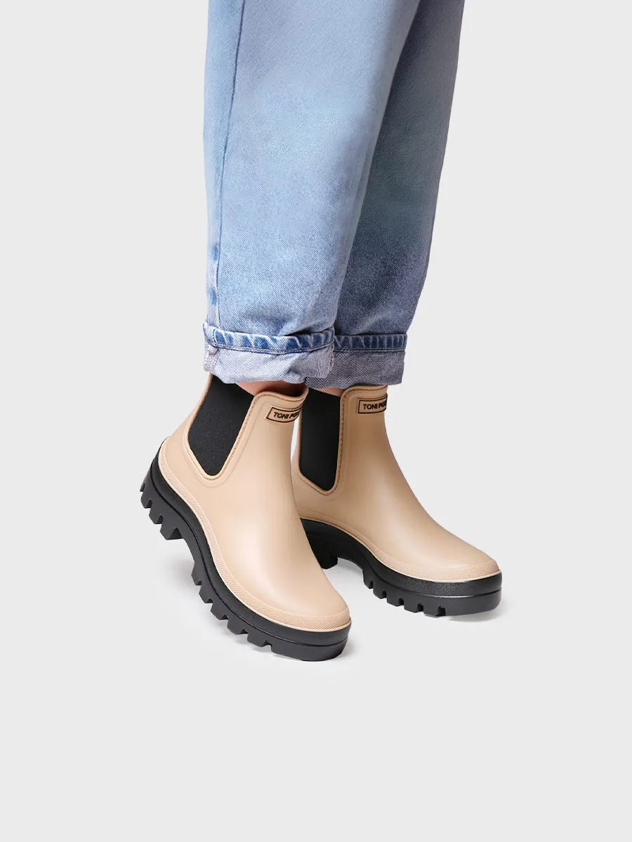 Toni Pons Carter boots chelsea pluie beige femme