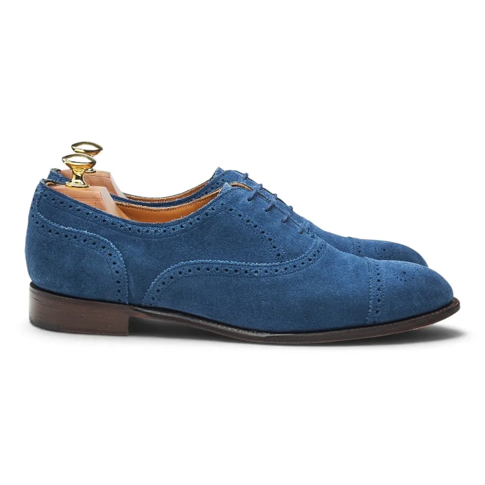 Cheaney Darcey richelieu daim bleu 7,5