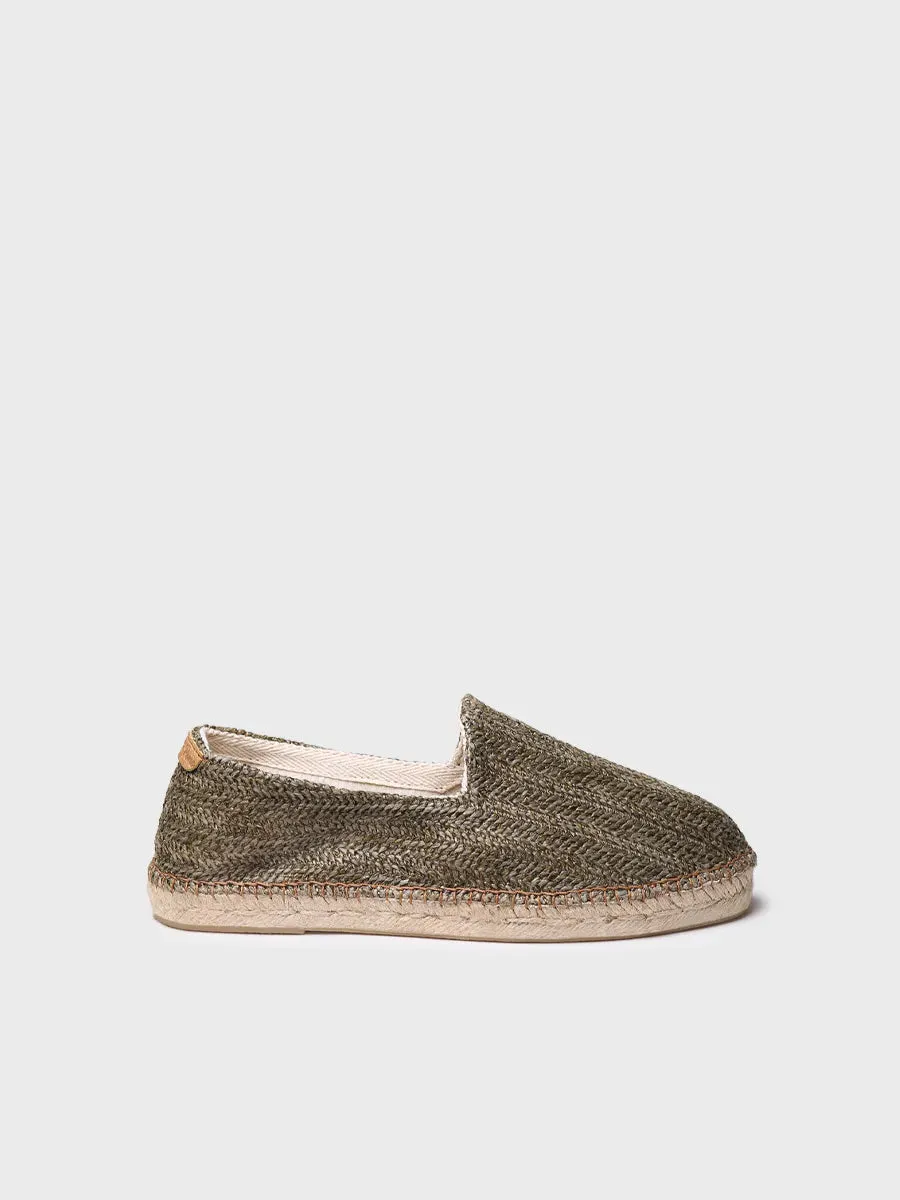 Toni Pons Damasc espadrilles raphia kaki homme