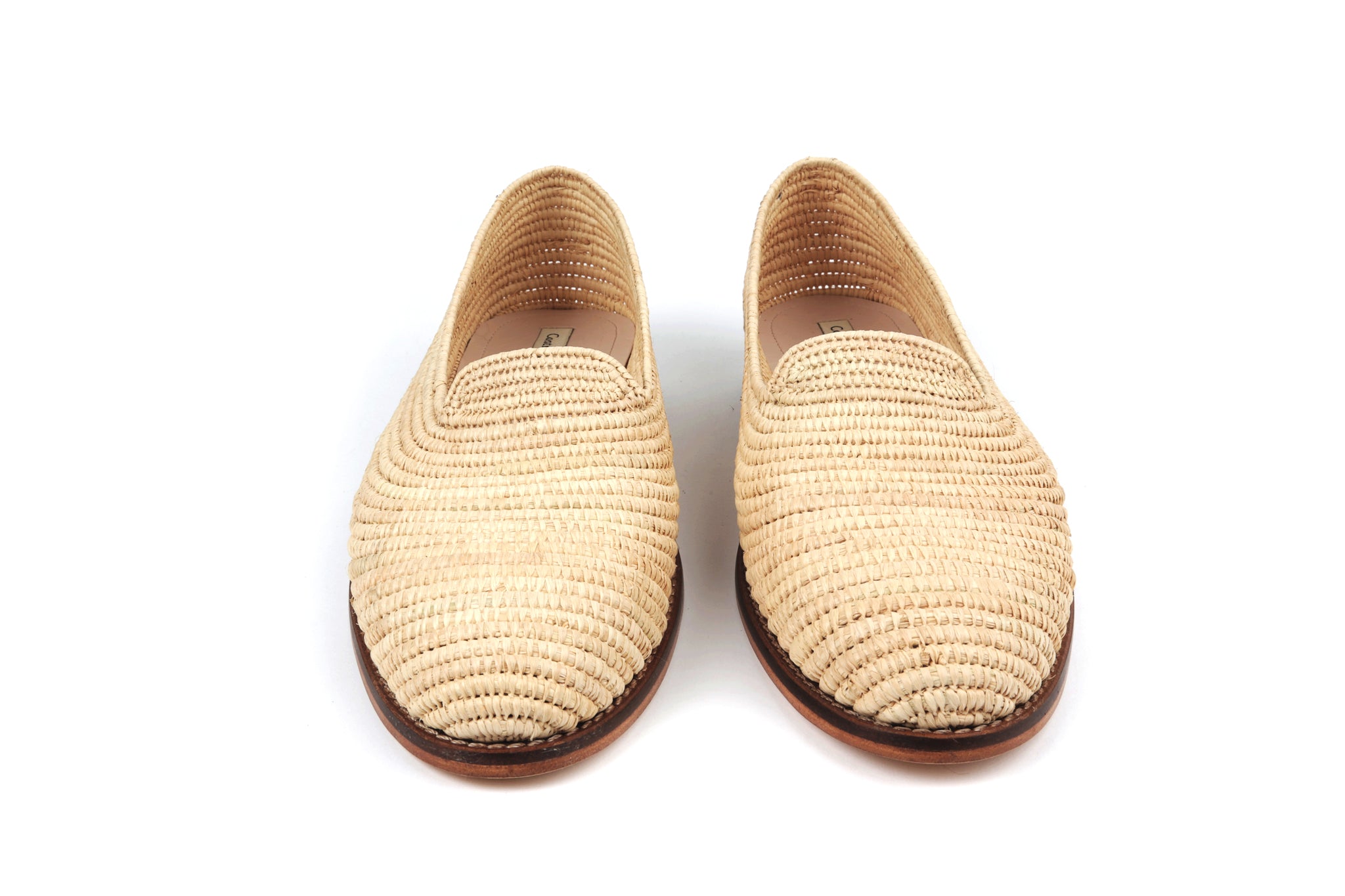 Contre-Allée Binlemdoun mocassin raphia noir
