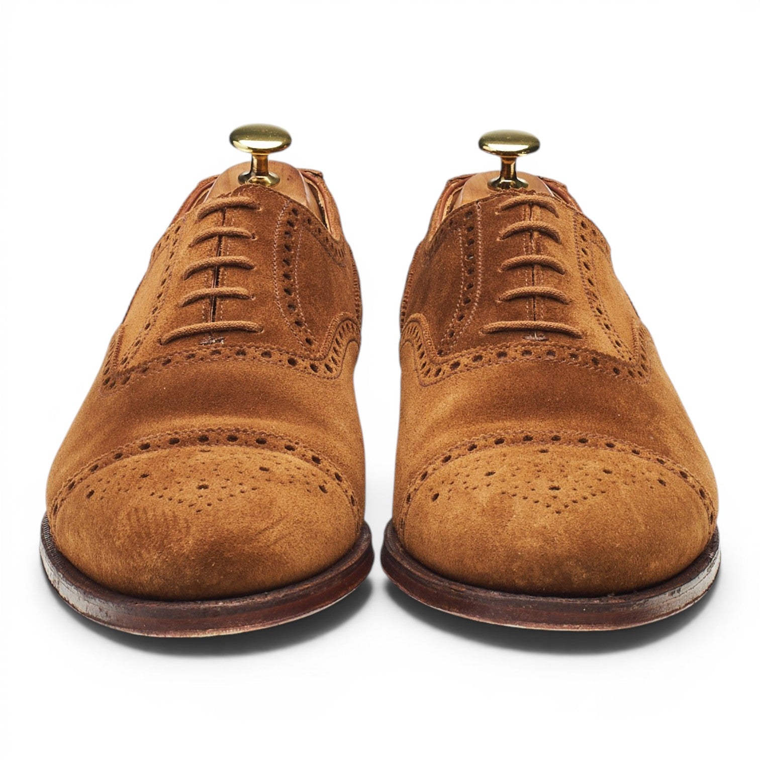Crockett & Jones Westfield oxford brogue daim tabac 8,5