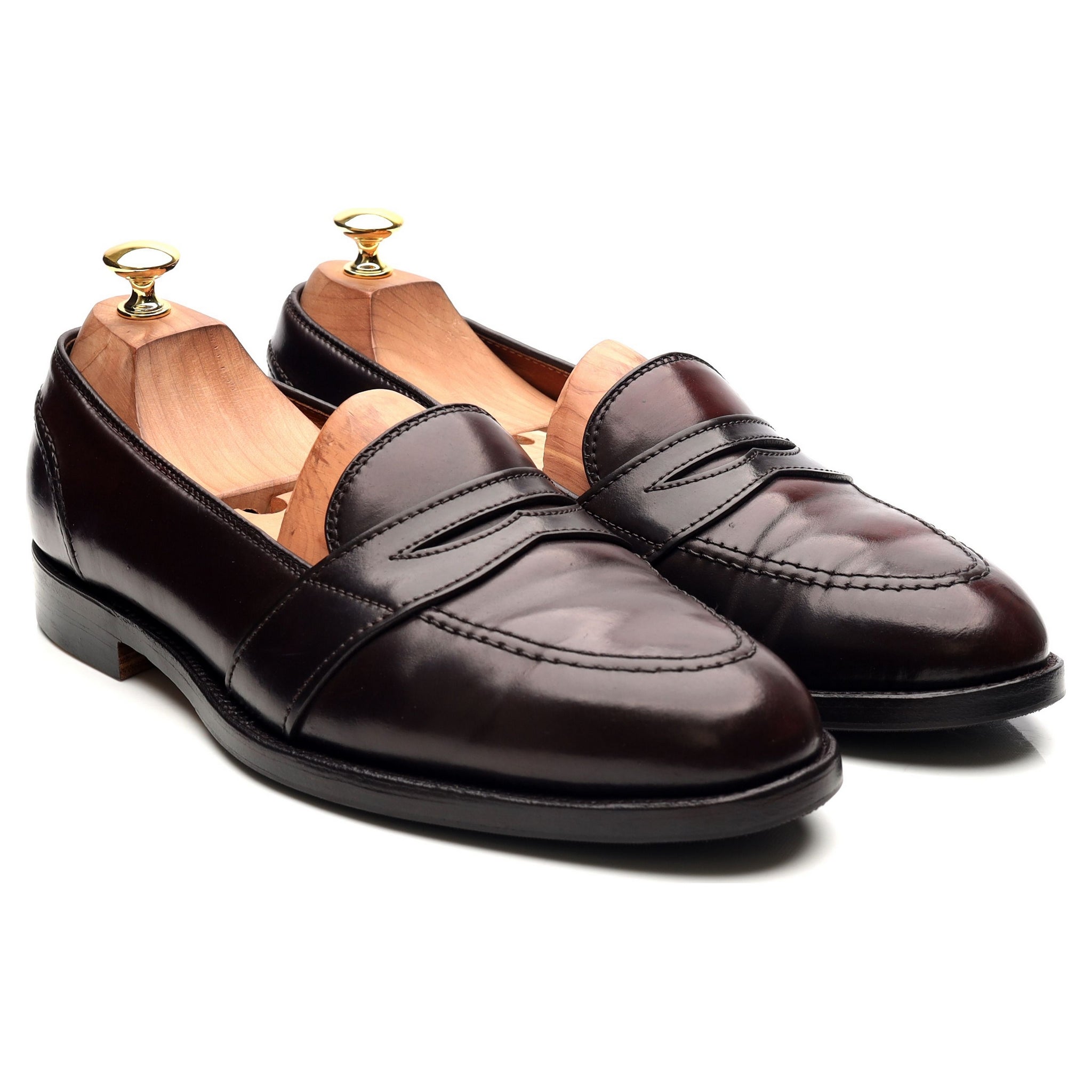 Alden 684 mocassins cuir cordovan bordeaux UK 10