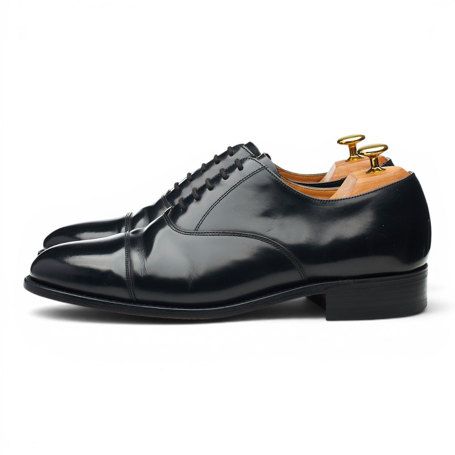 Barker Arnold oxford cuir noir 8 étroit semelle cuir