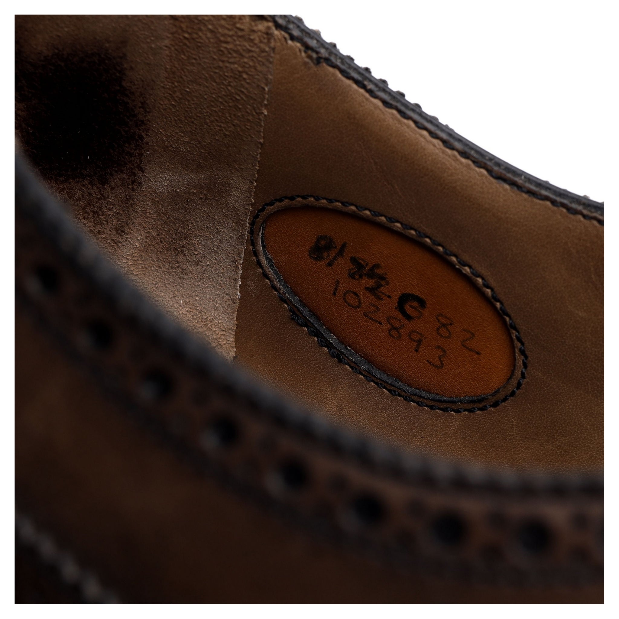 Edward Green Oakdale oxford brogues cuir gris UK 8