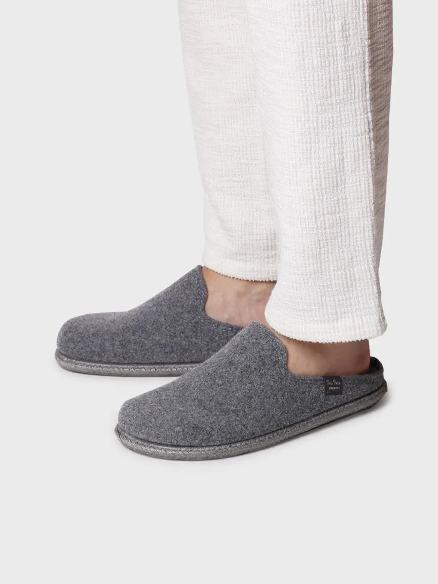 Toni Pons Tomas-RW chausson homme gris laine recyclée