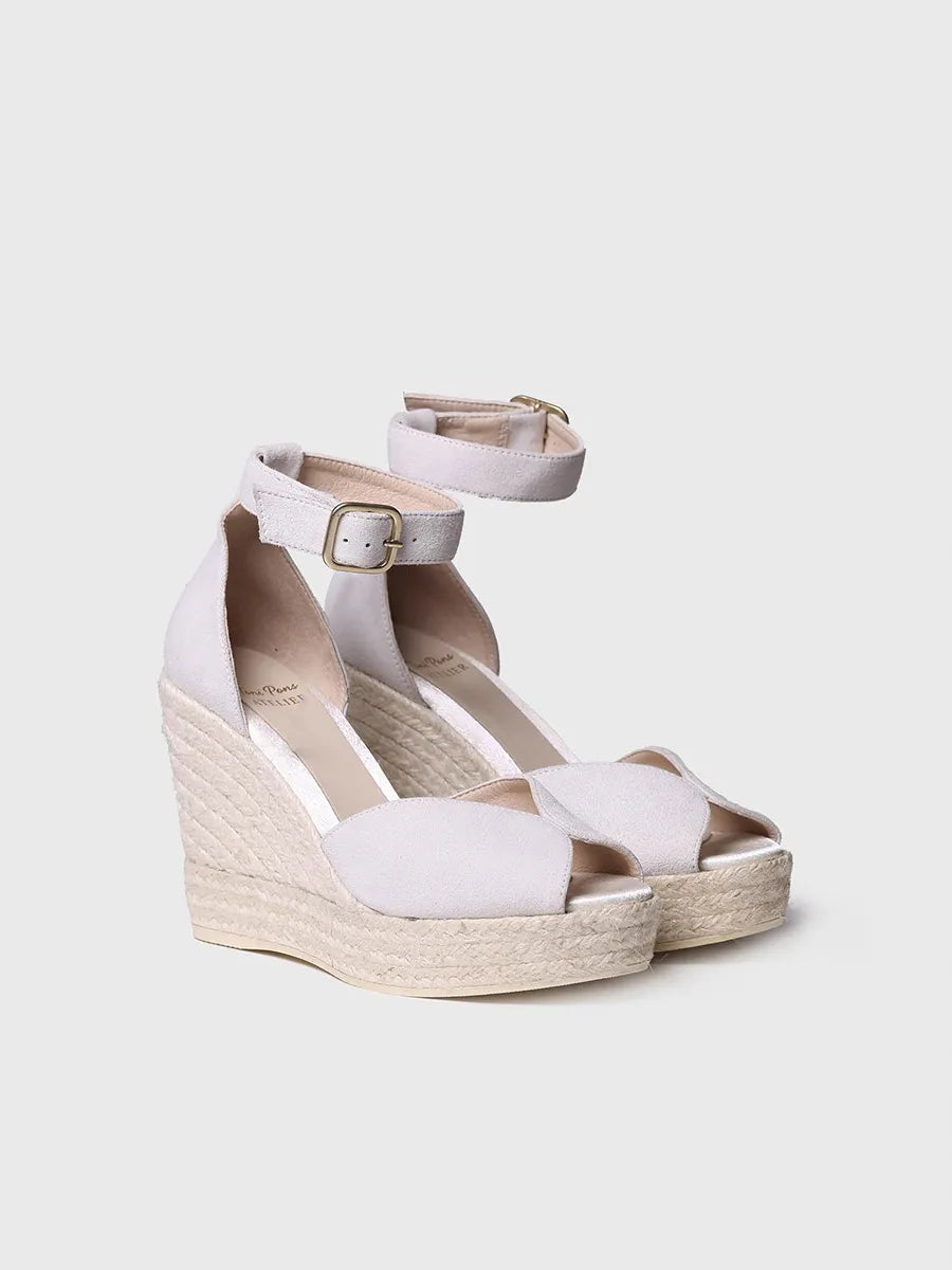 Toni Pons Patricia espadrilles compensees blanches mariee