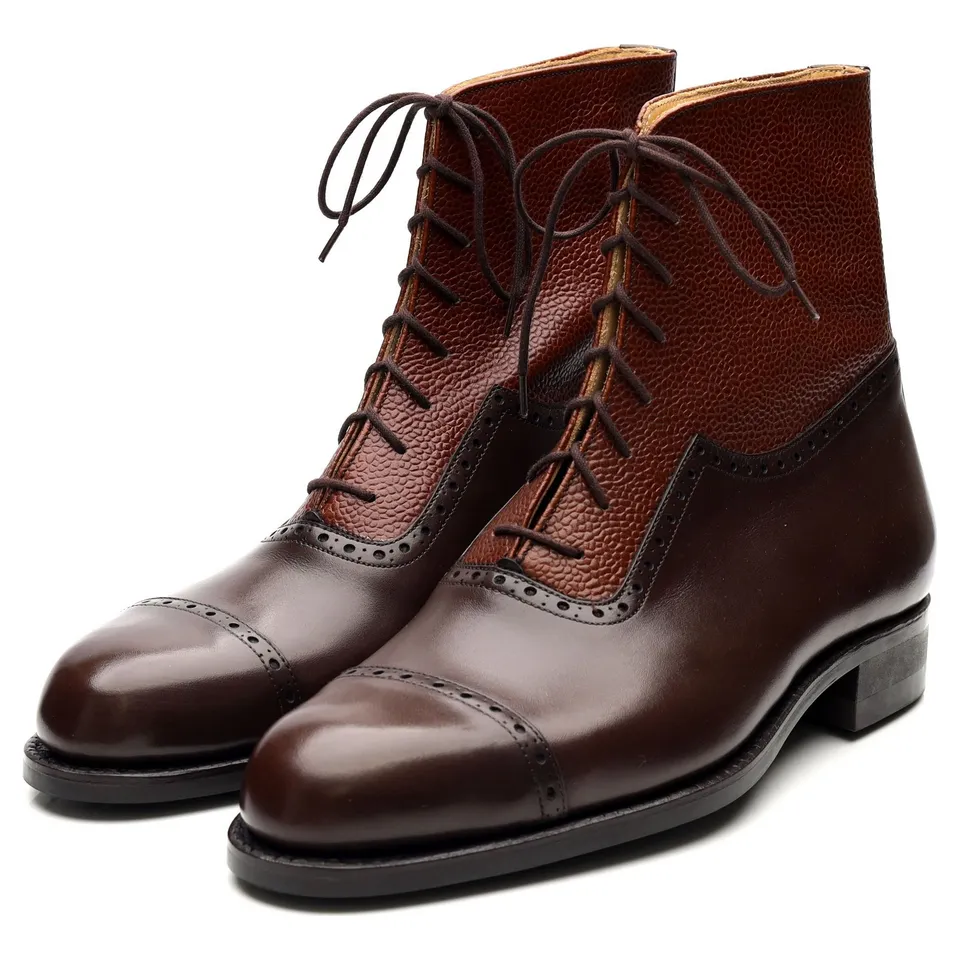 Vass High Boots bottines cuir marron UK 6