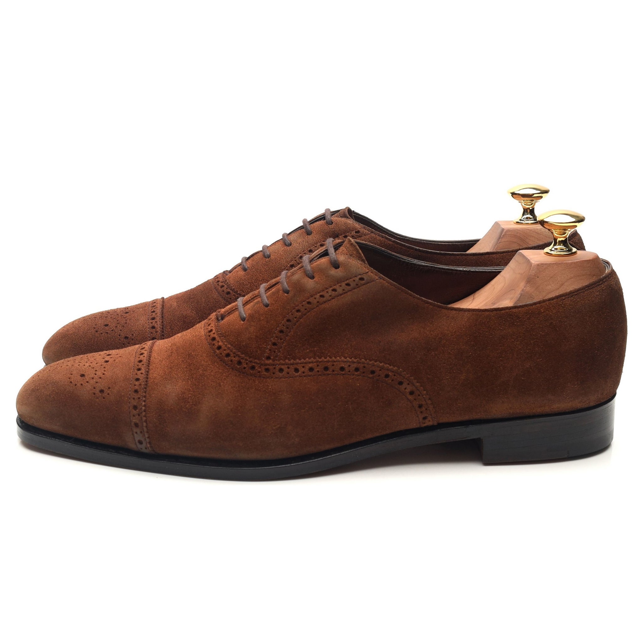 Edward Green Asquith oxford daim marron 9.5