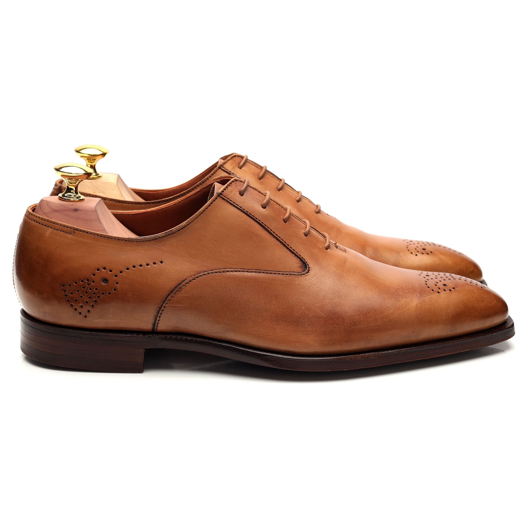 Crockett & Jones Rosemoor richelieu cuir tabac UK 7.5 cuir