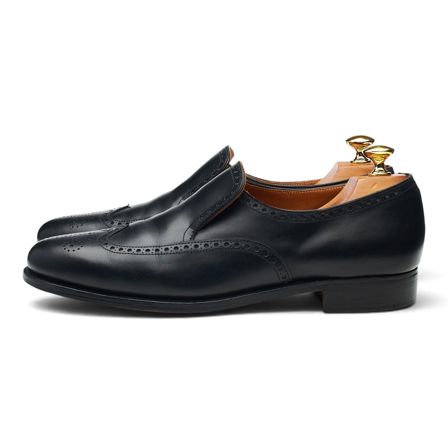 Crockett & Jones mocassins cuir noir pointure UK 7.5