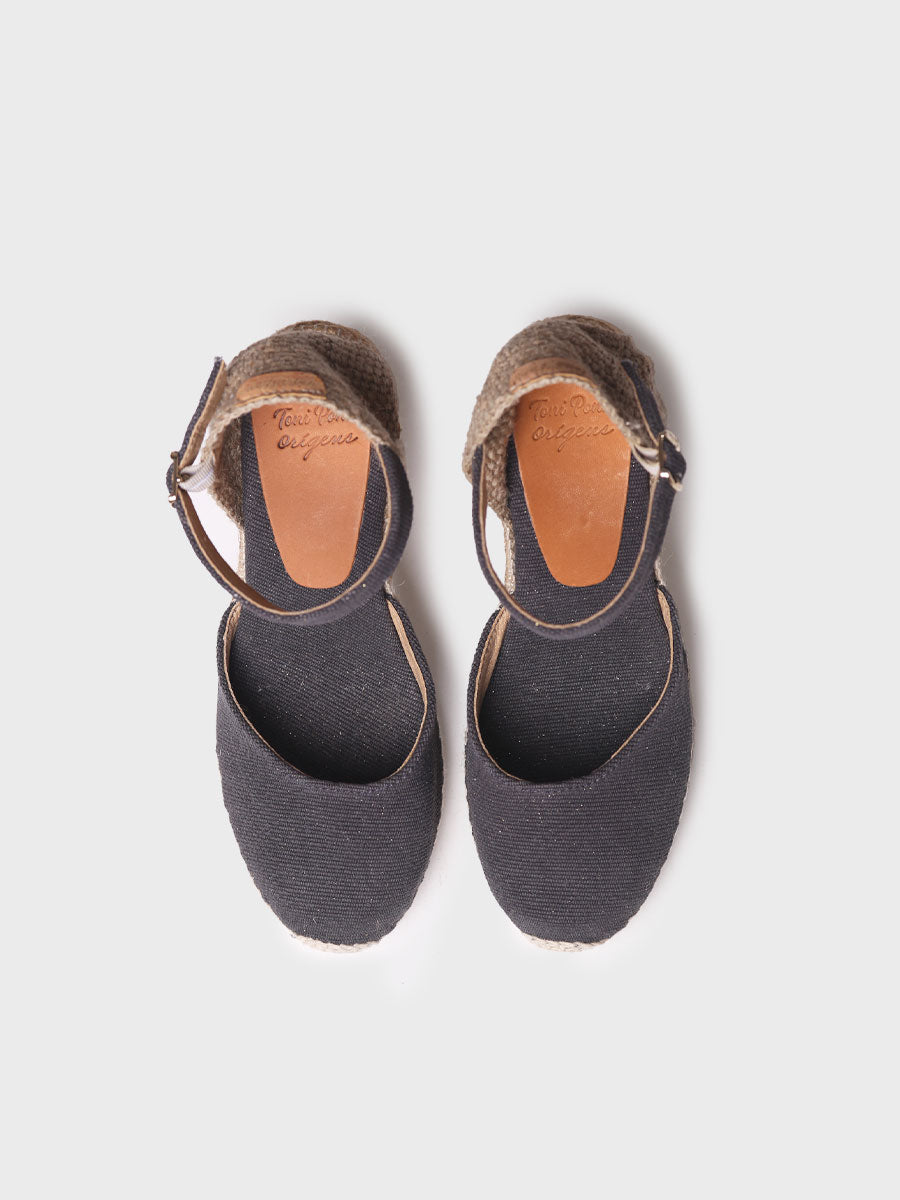 Toni Pons Piper-GY espadrilles compensées lin 9 cm