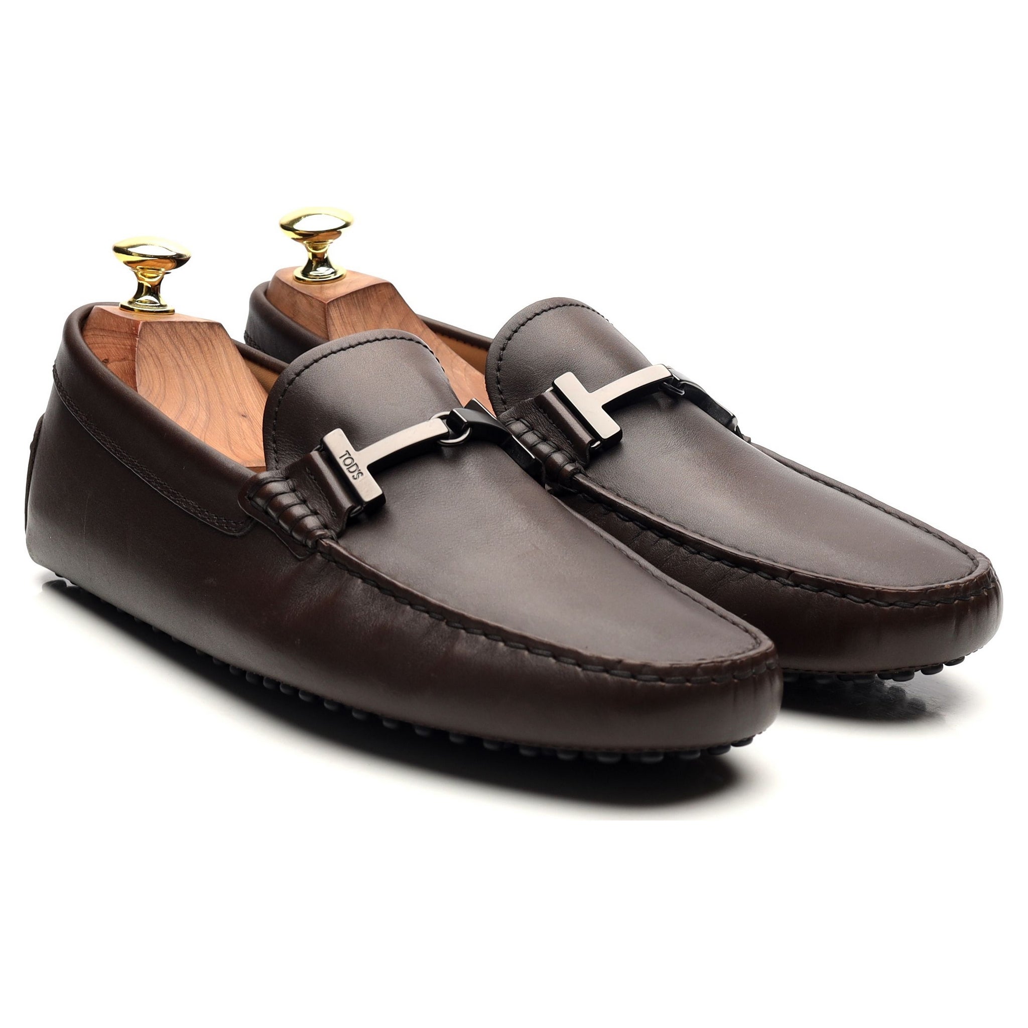 Tod's Gommino Mocassin cuir marron foncé 7