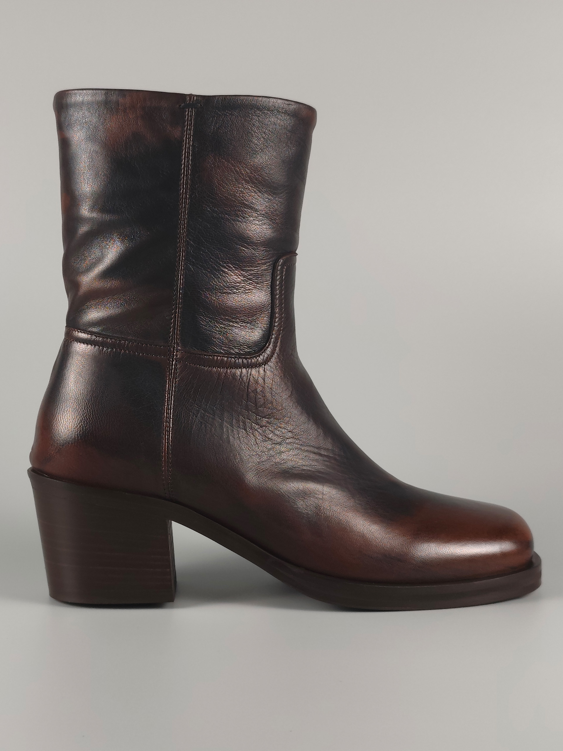 Lorena Paggi Glove bottines cuir noir dégradé