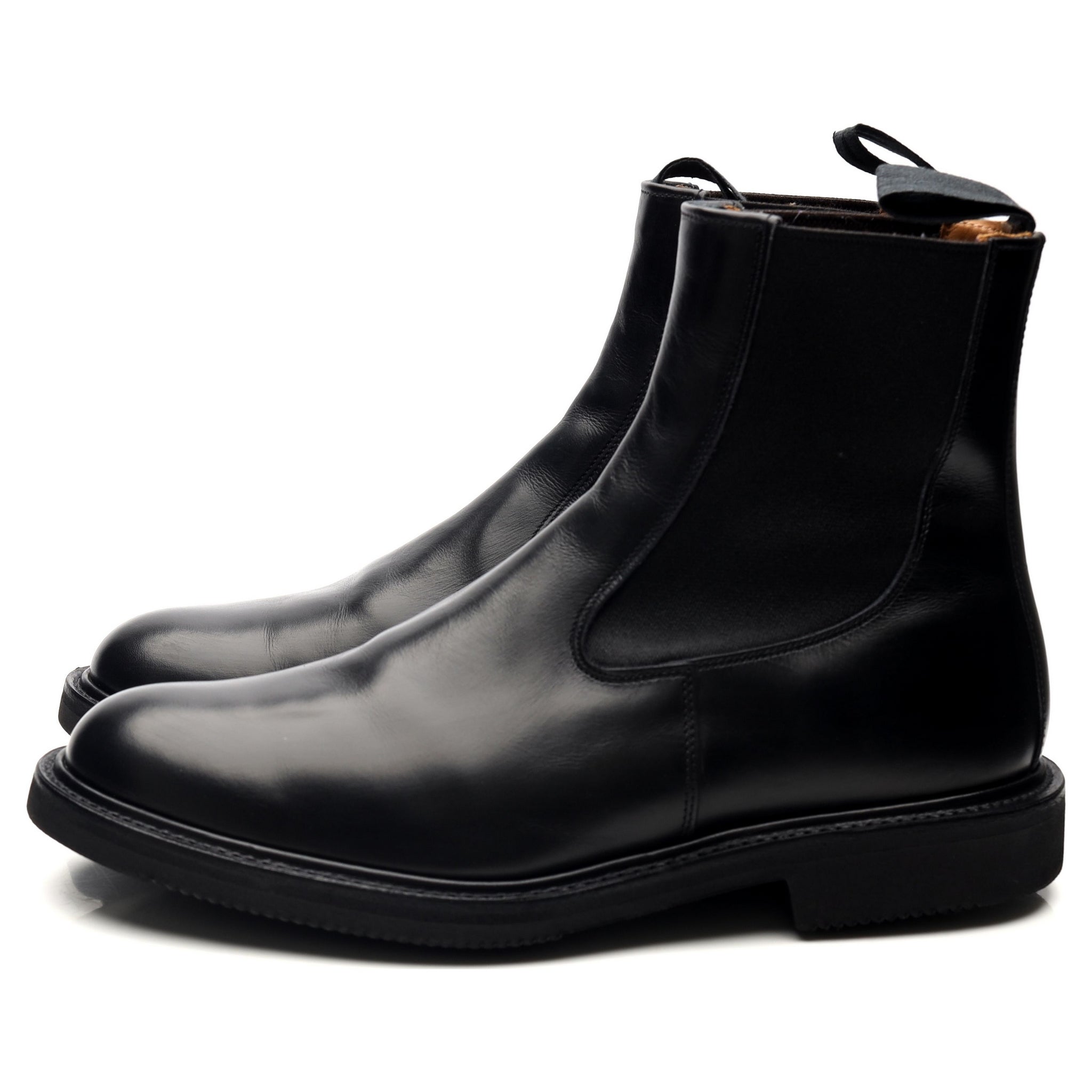 Tricker's Stephen bottes chelsea cuir noir UK 9